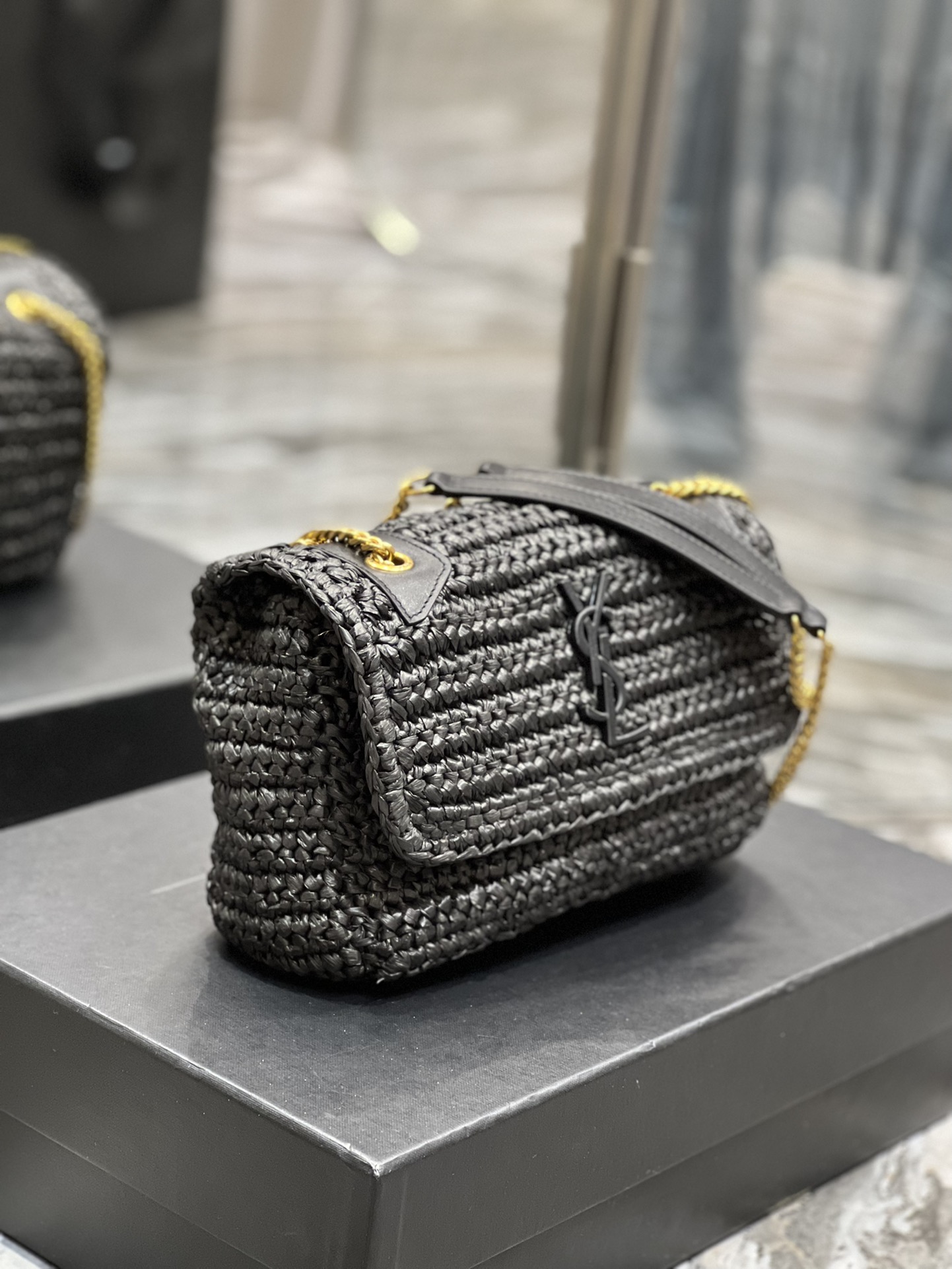 Saint Laurent YSL Niki Woven Bag