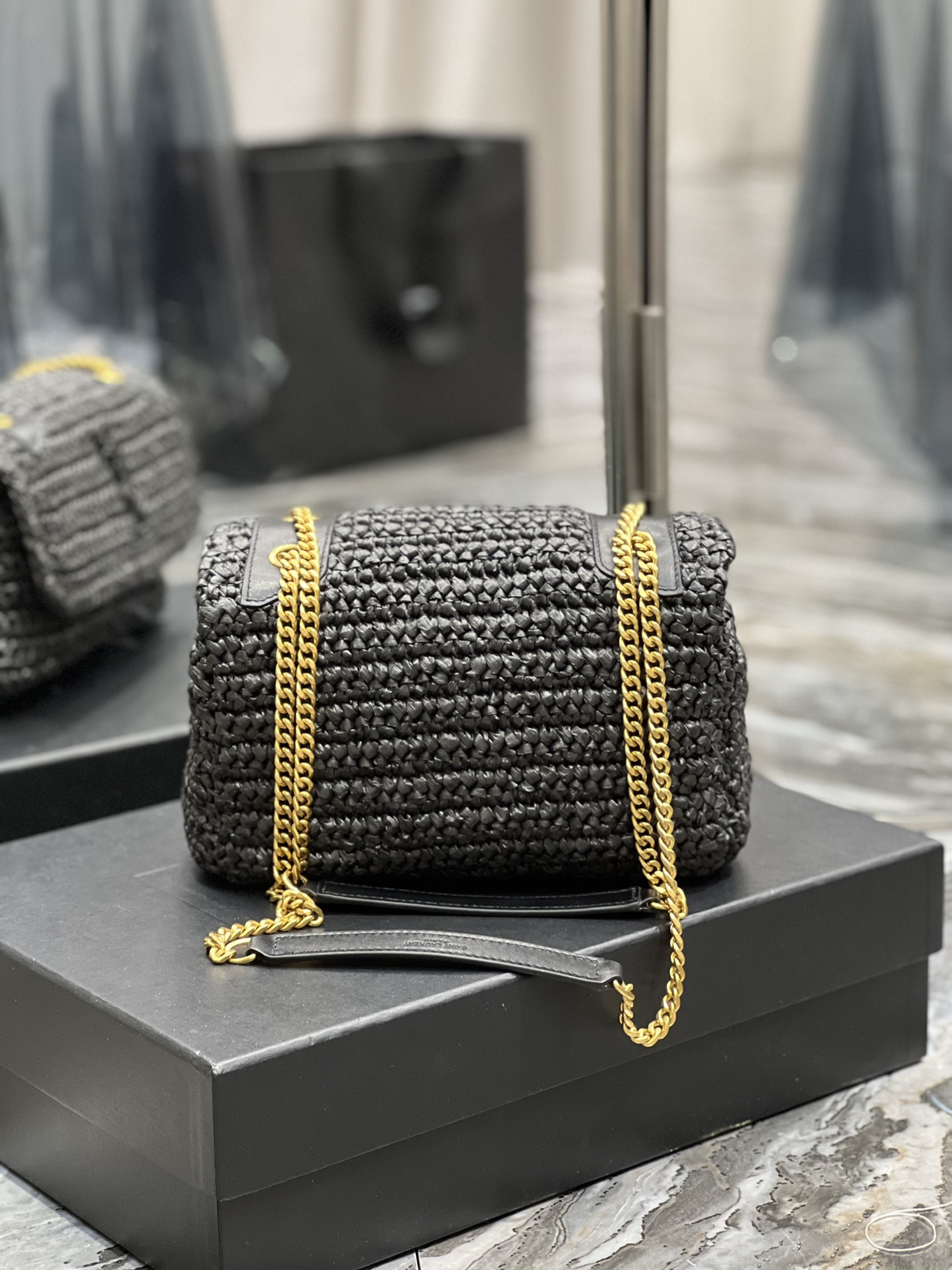 Saint Laurent YSL Niki Woven Bag