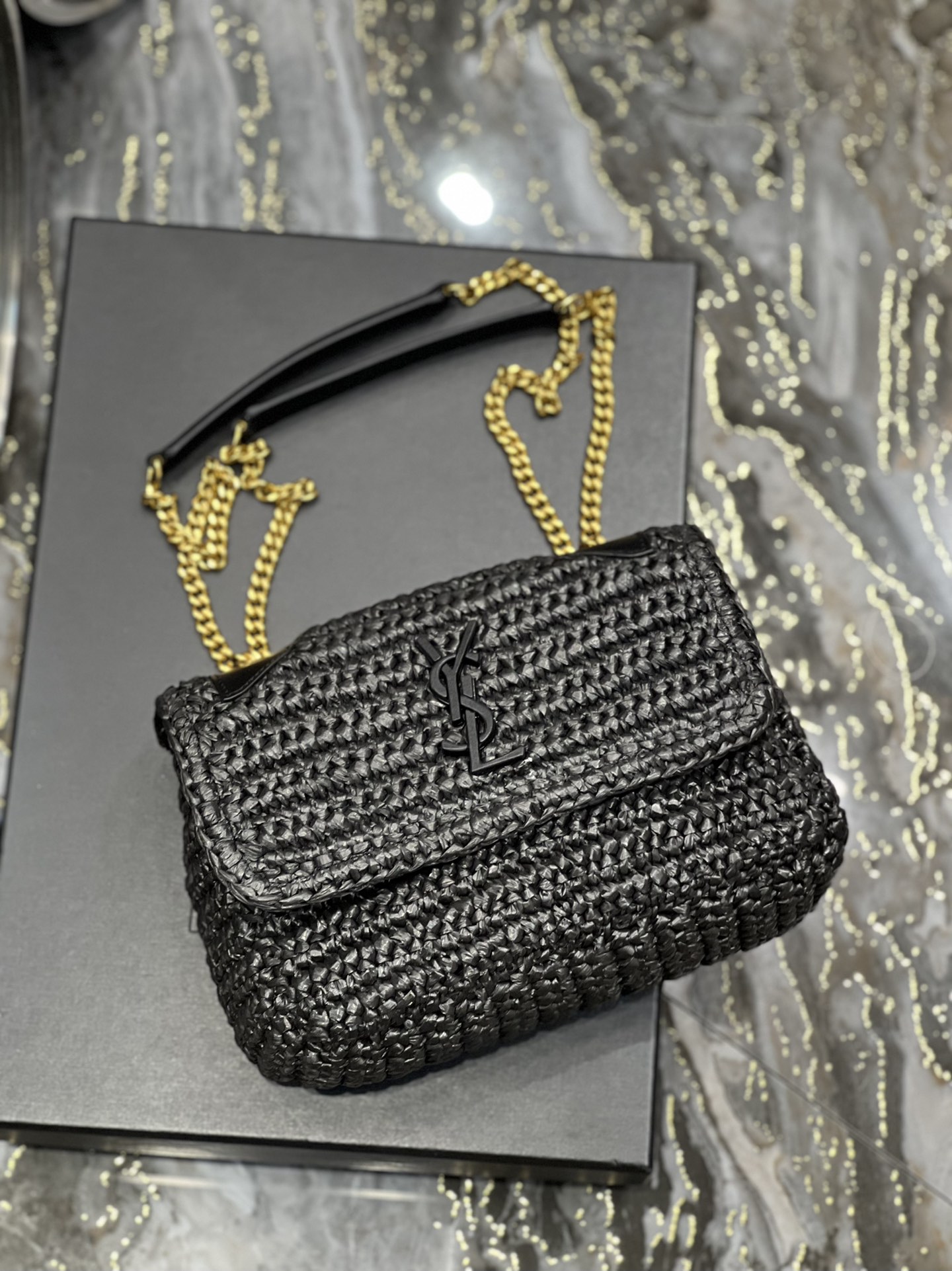 Saint Laurent YSL Niki Woven Bag