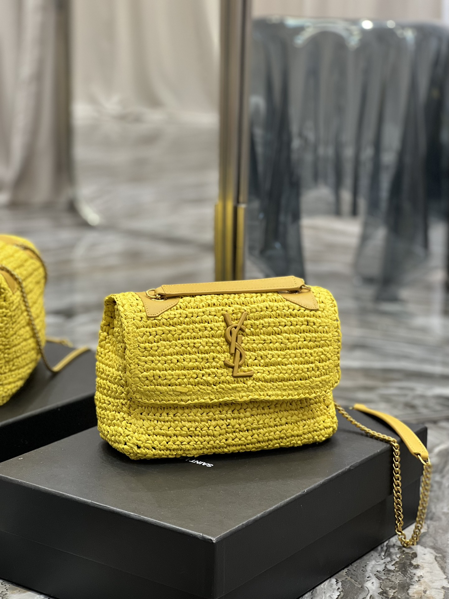 Saint Laurent YSL Niki Woven Bag