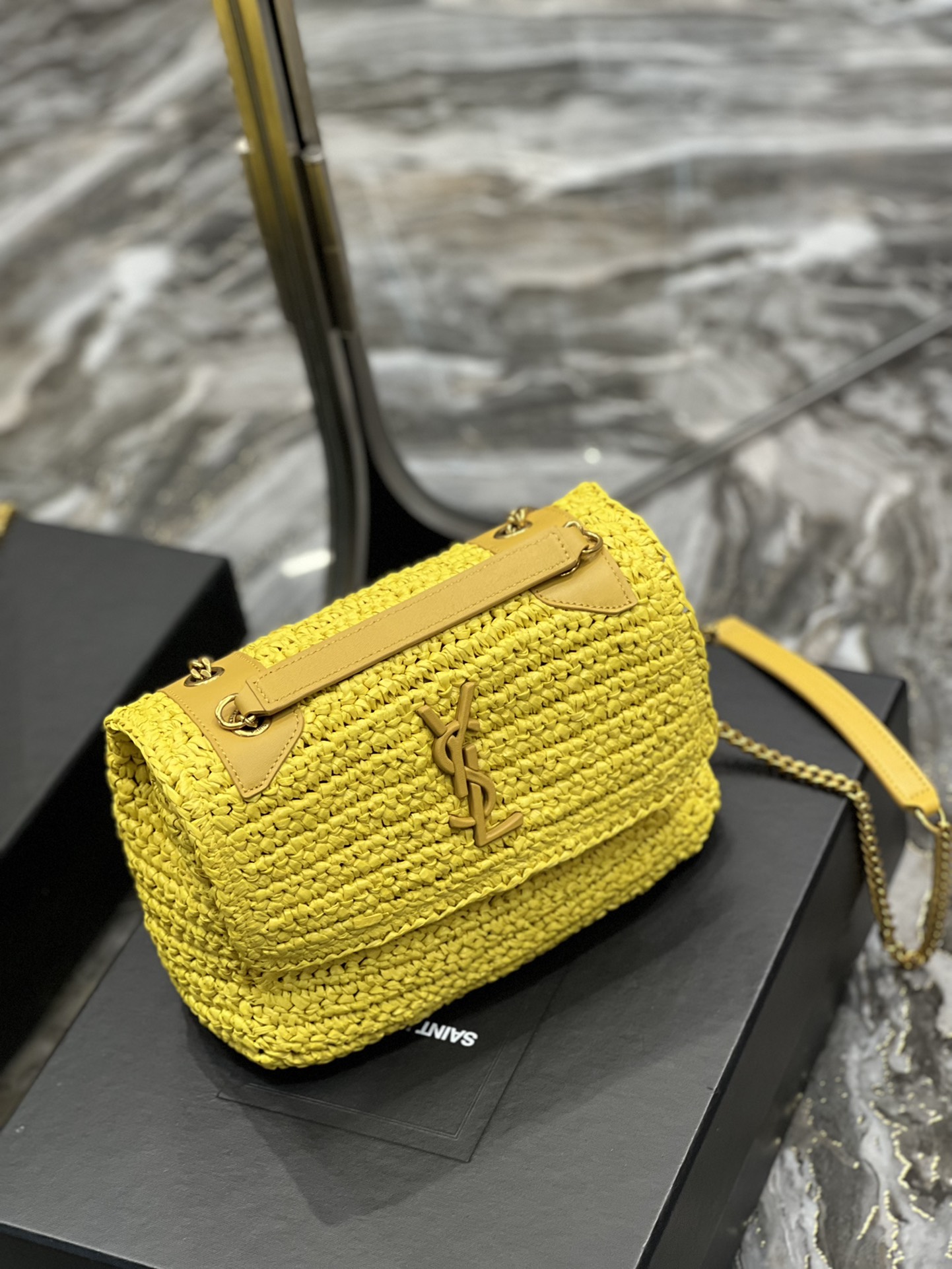 Saint Laurent YSL Niki Woven Bag