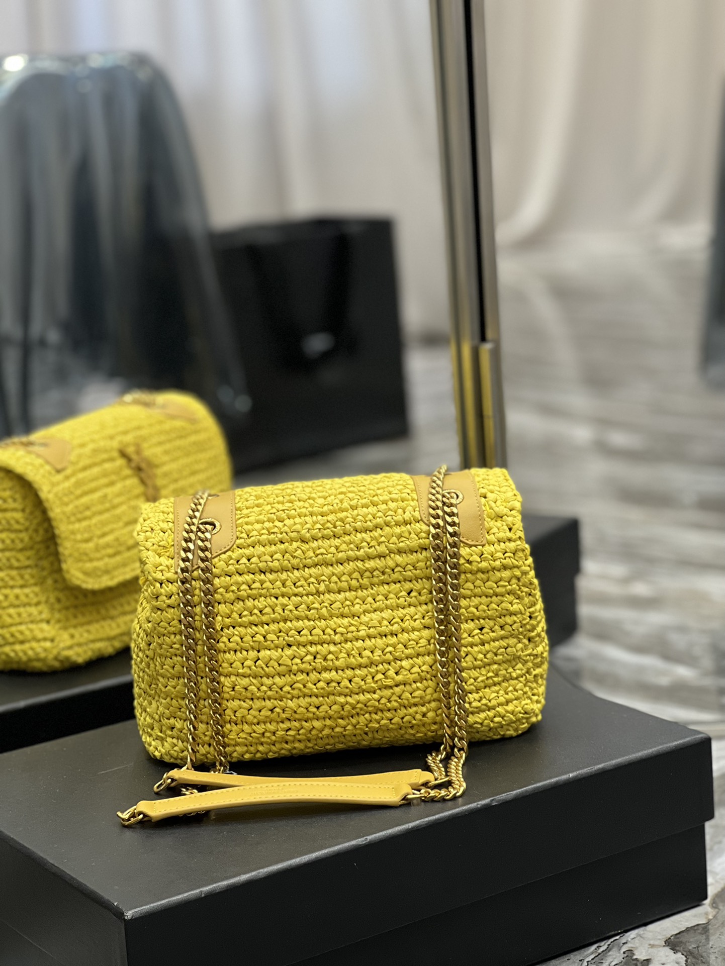 Saint Laurent YSL Niki Woven Bag