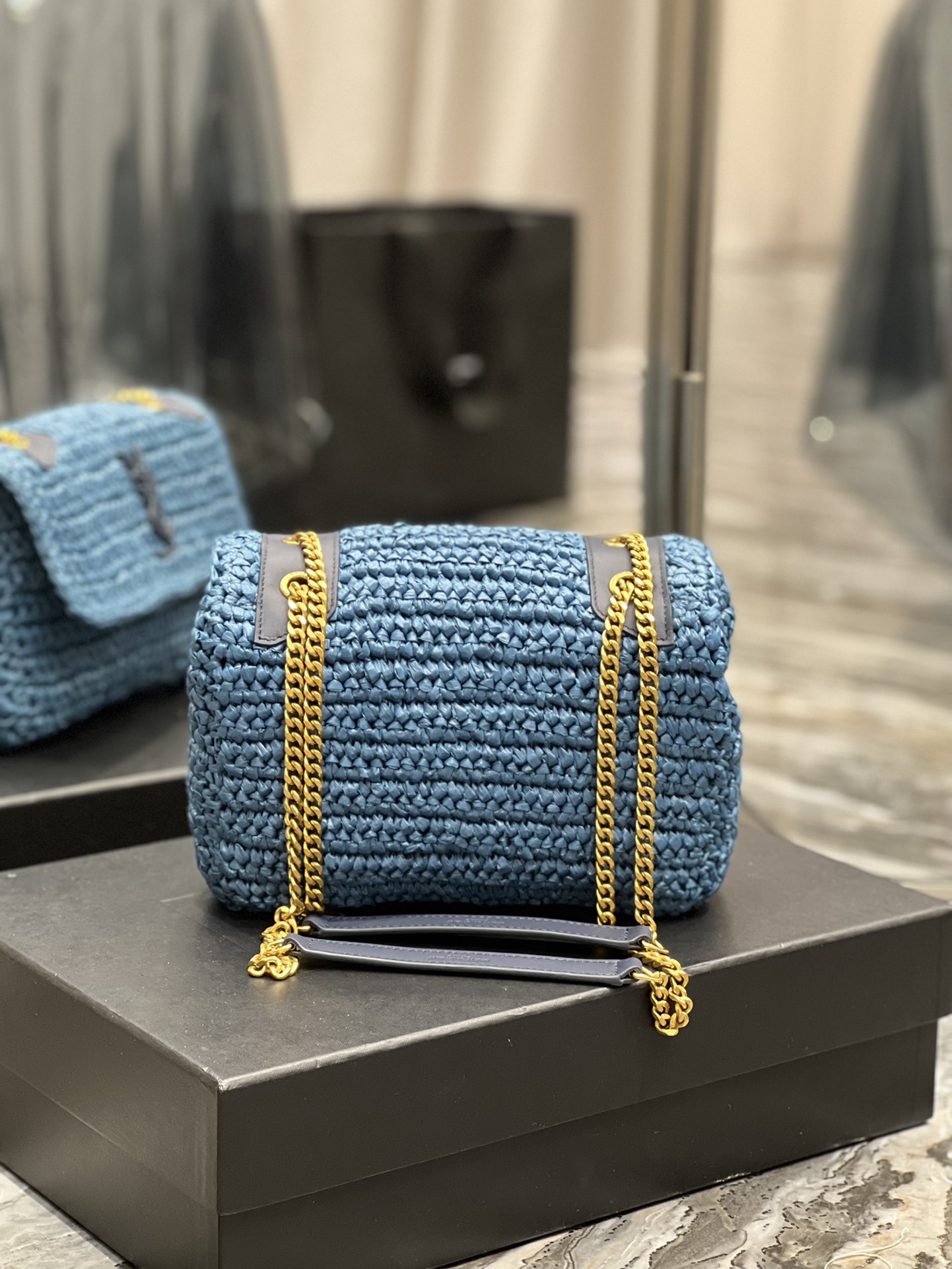 Saint Laurent YSL Niki Woven Bag