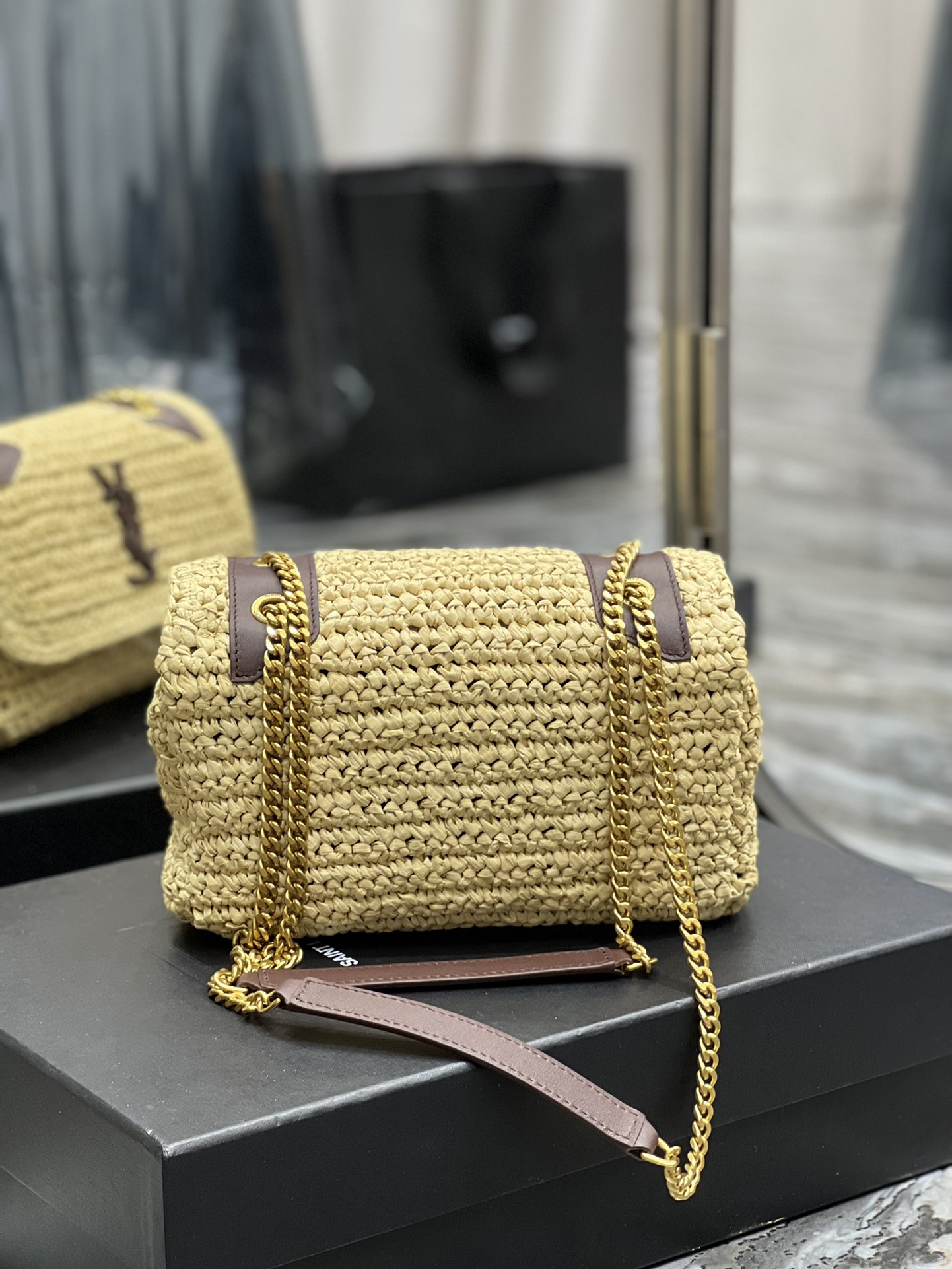 Saint Laurent YSL Niki Woven Bag