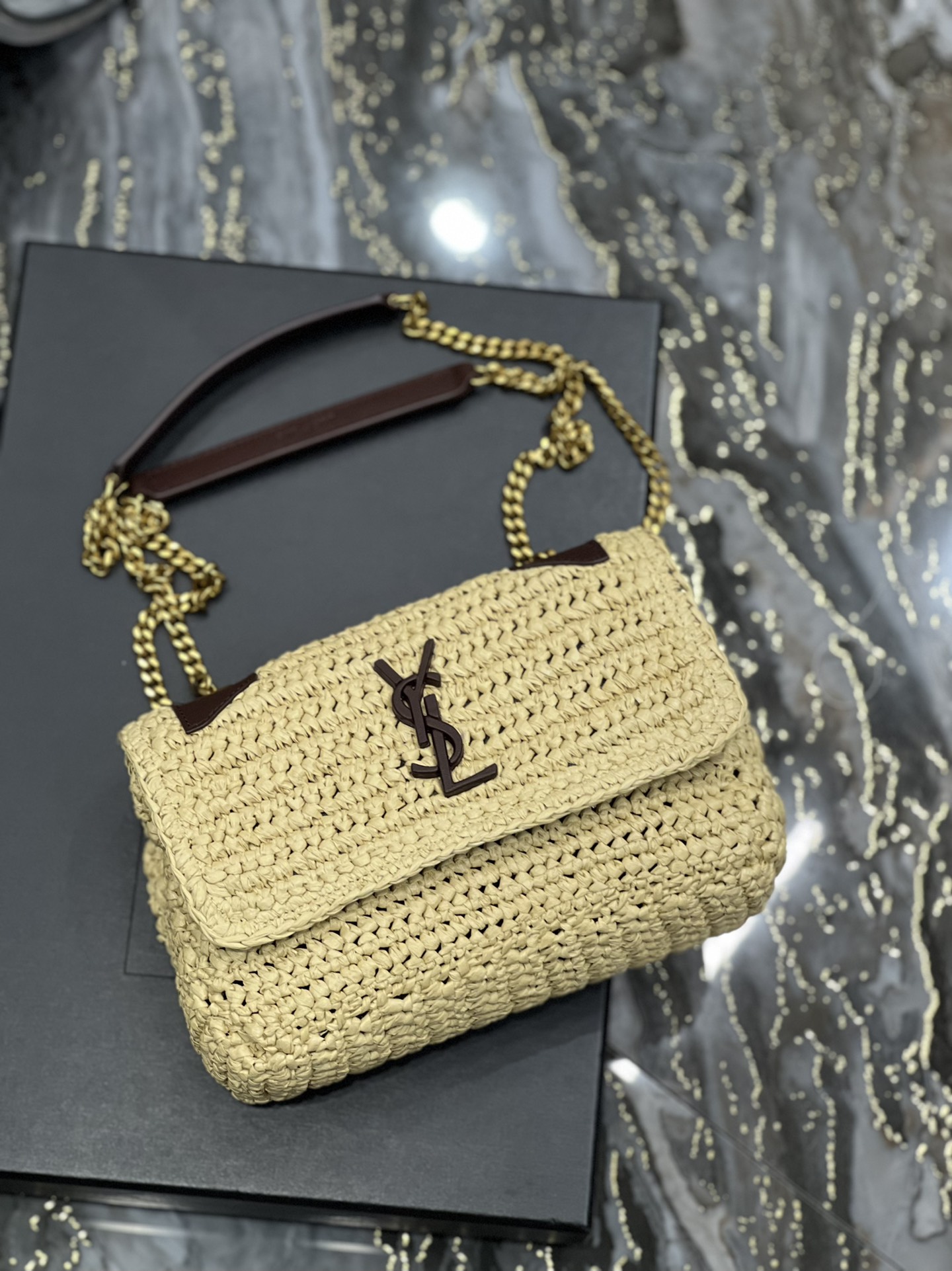 Saint Laurent YSL Niki Woven Bag