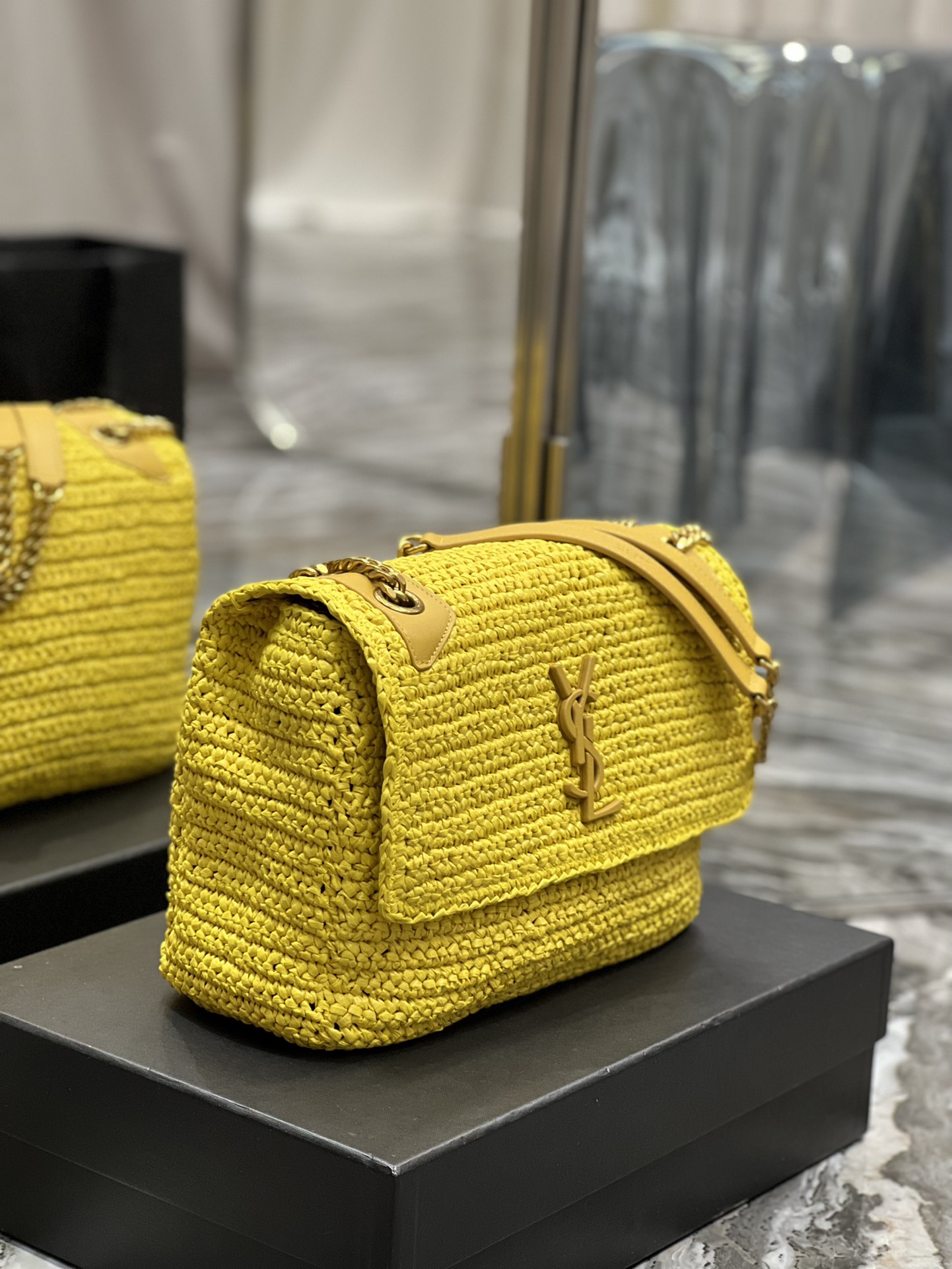  Saint Laurent YSL Niki Woven Bag