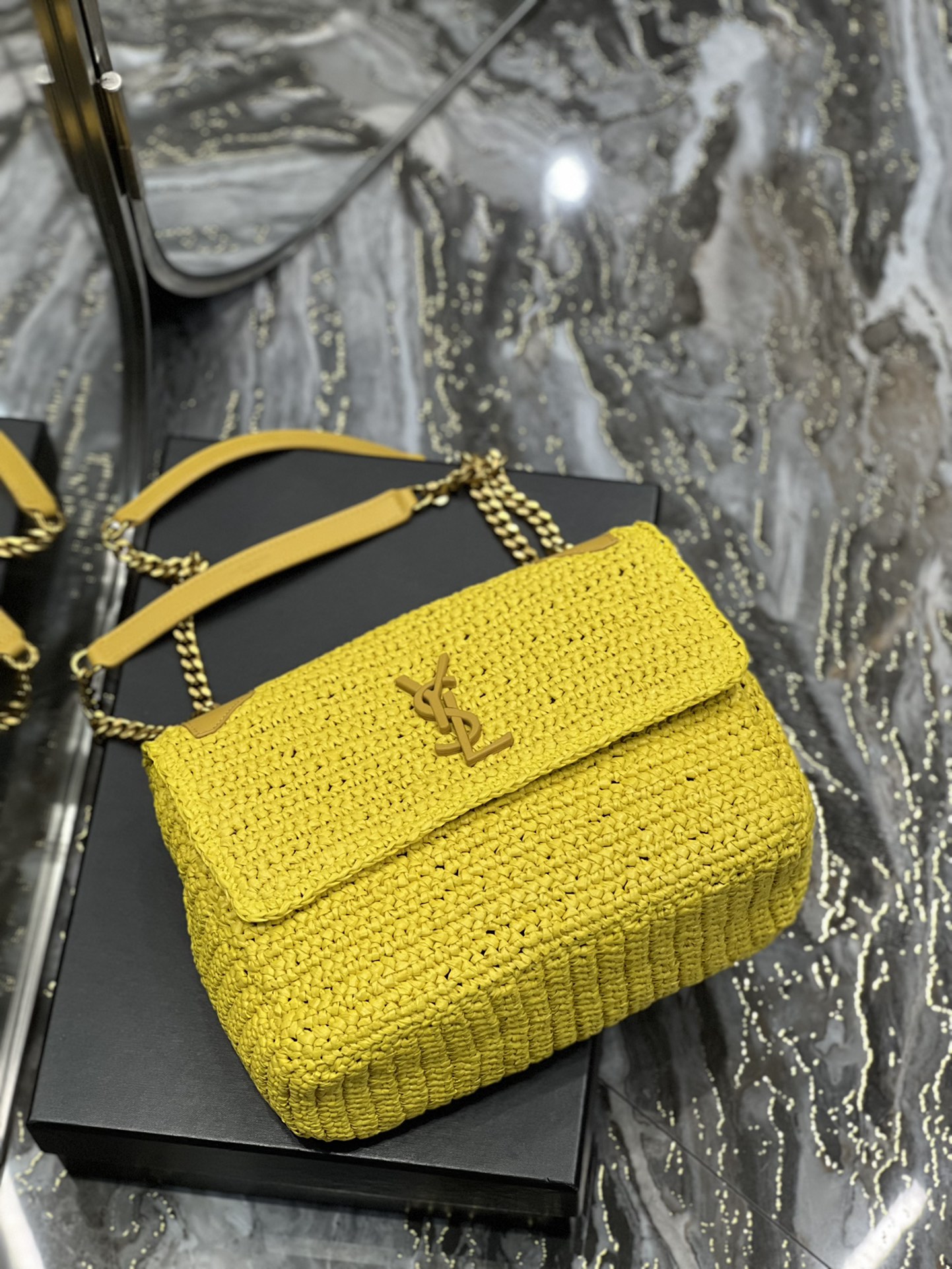  Saint Laurent YSL Niki Woven Bag