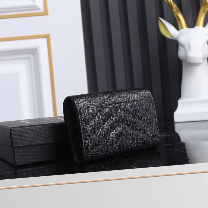 Saint Laurent YSL SLP Two-Fold Short Wallet