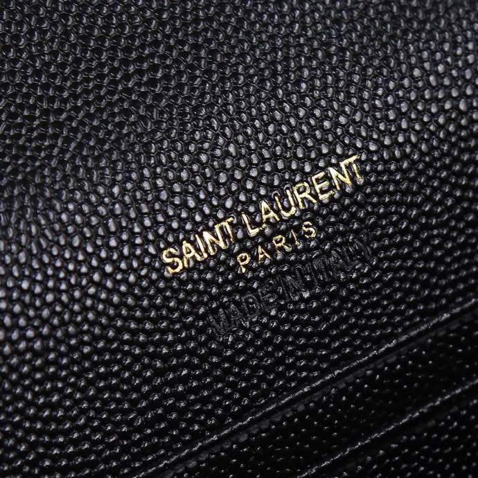  Saint Laurent YSL SLP Two-Fold Short Wallet