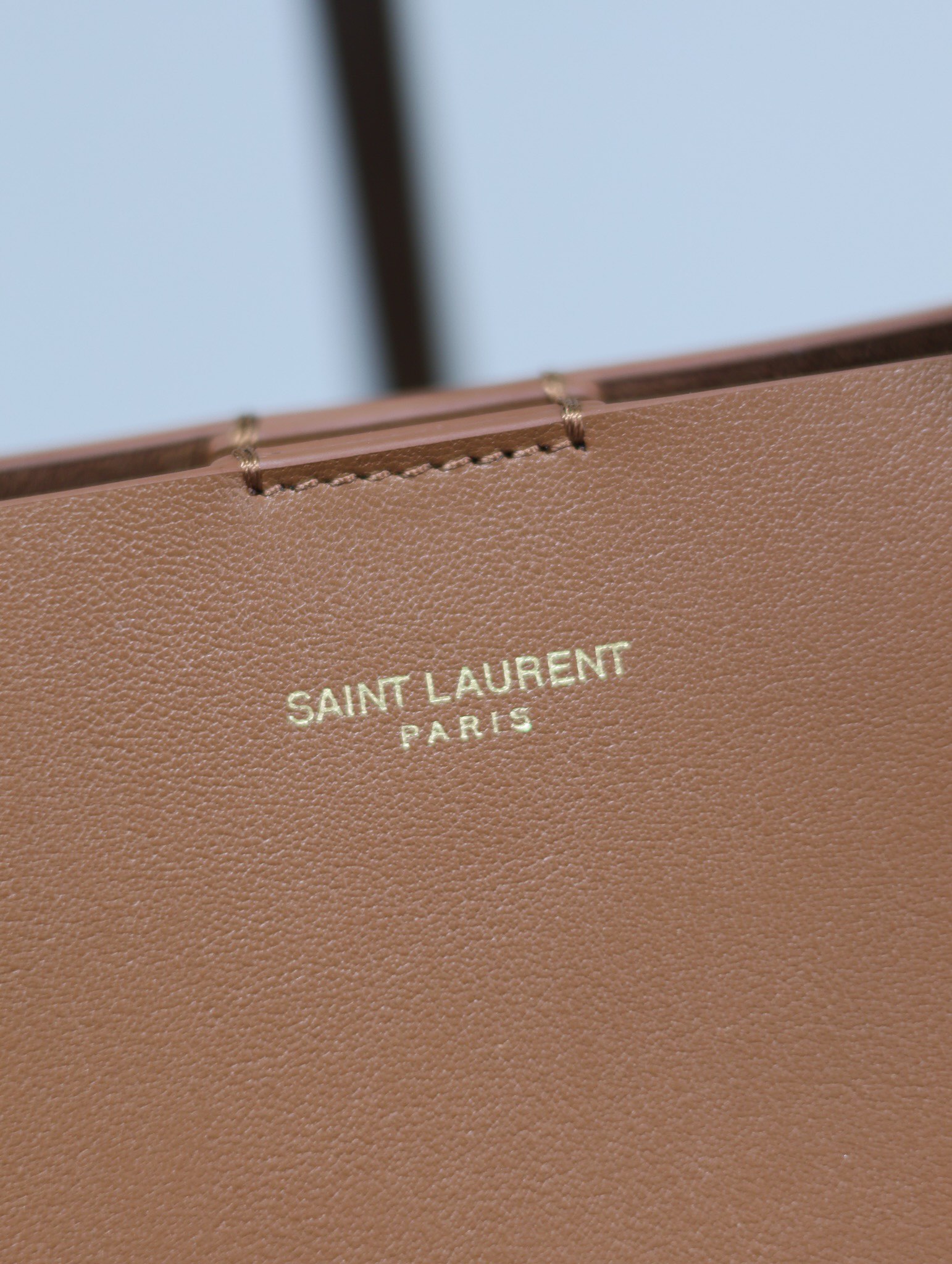 Saint Laurent Shopping Tote Bag Caramel (Vertical Style with Shoulder Strap)