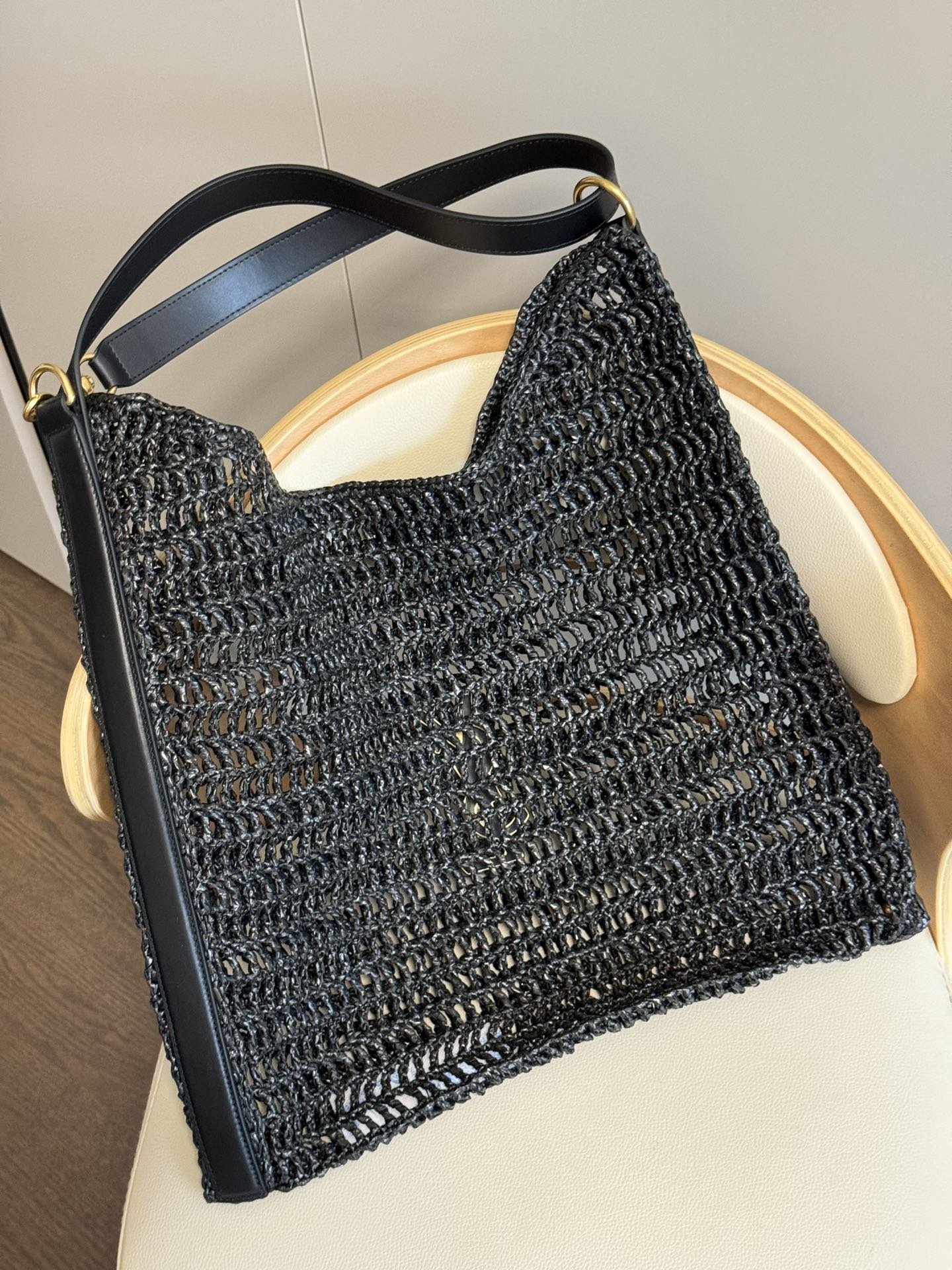 Saint Laurent Oxalis Woven Shoulder Bag