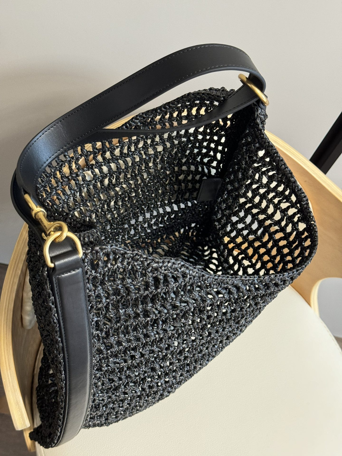 Saint Laurent Oxalis Woven Shoulder Bag