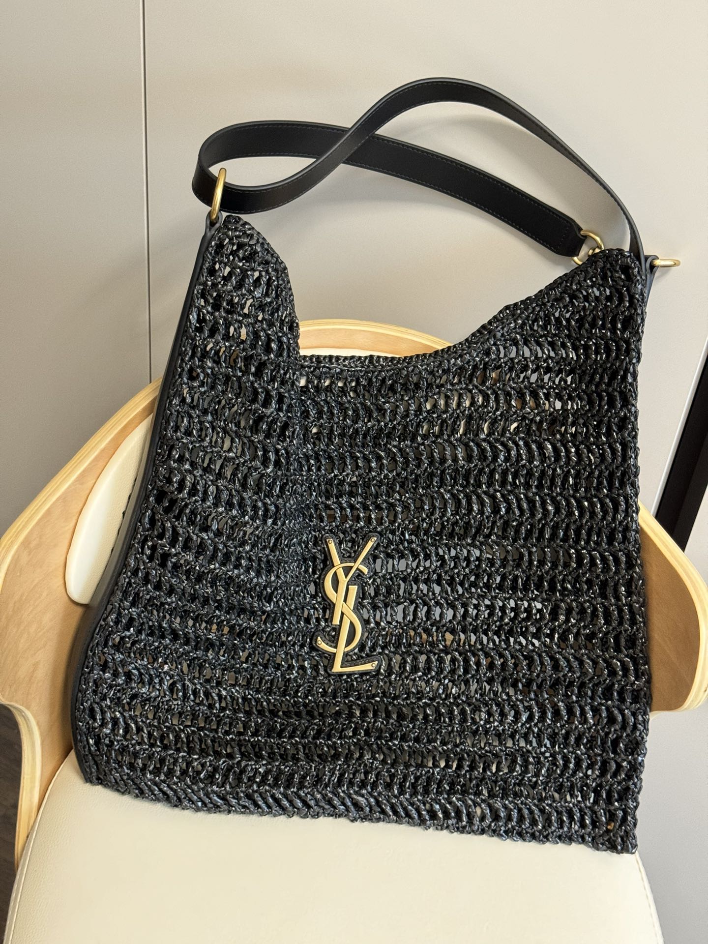 Saint Laurent Oxalis Woven Shoulder Bag