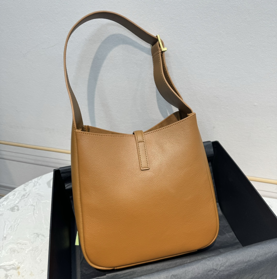 Saint Laurent Rose Hobo Bag Golden Brown