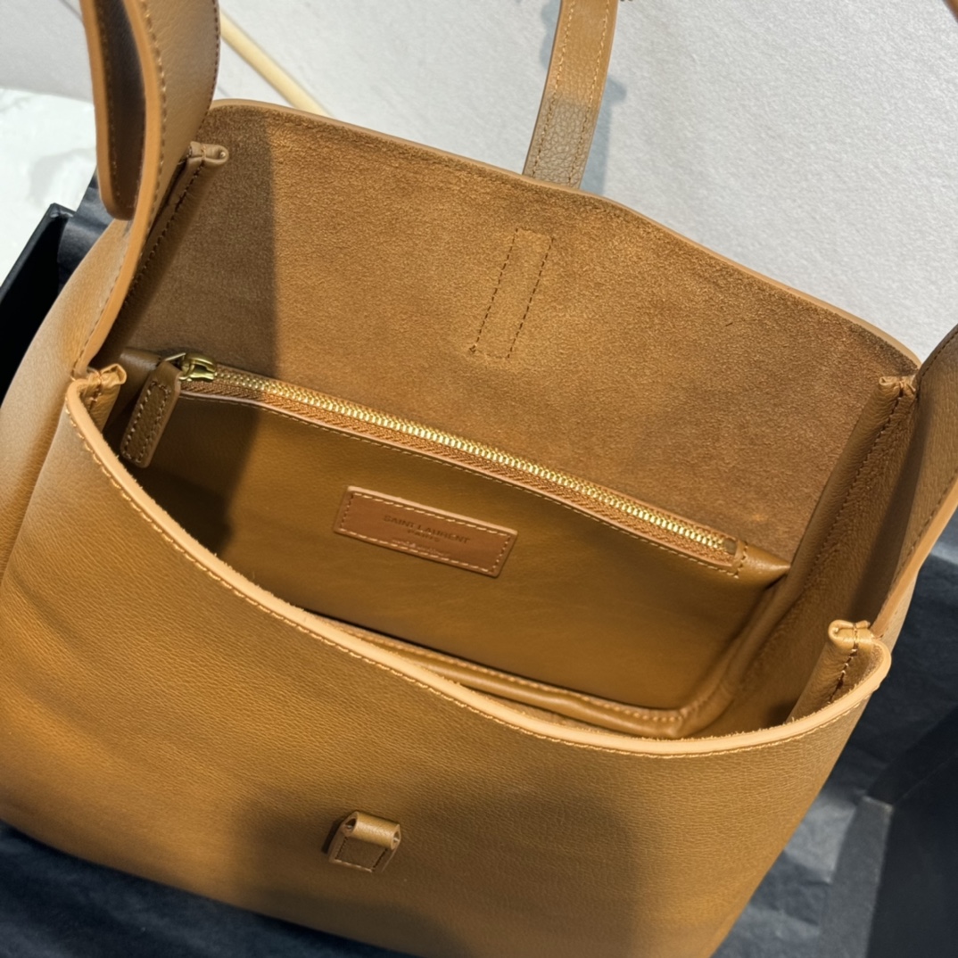 Saint Laurent Rose Hobo Bag Golden Brown