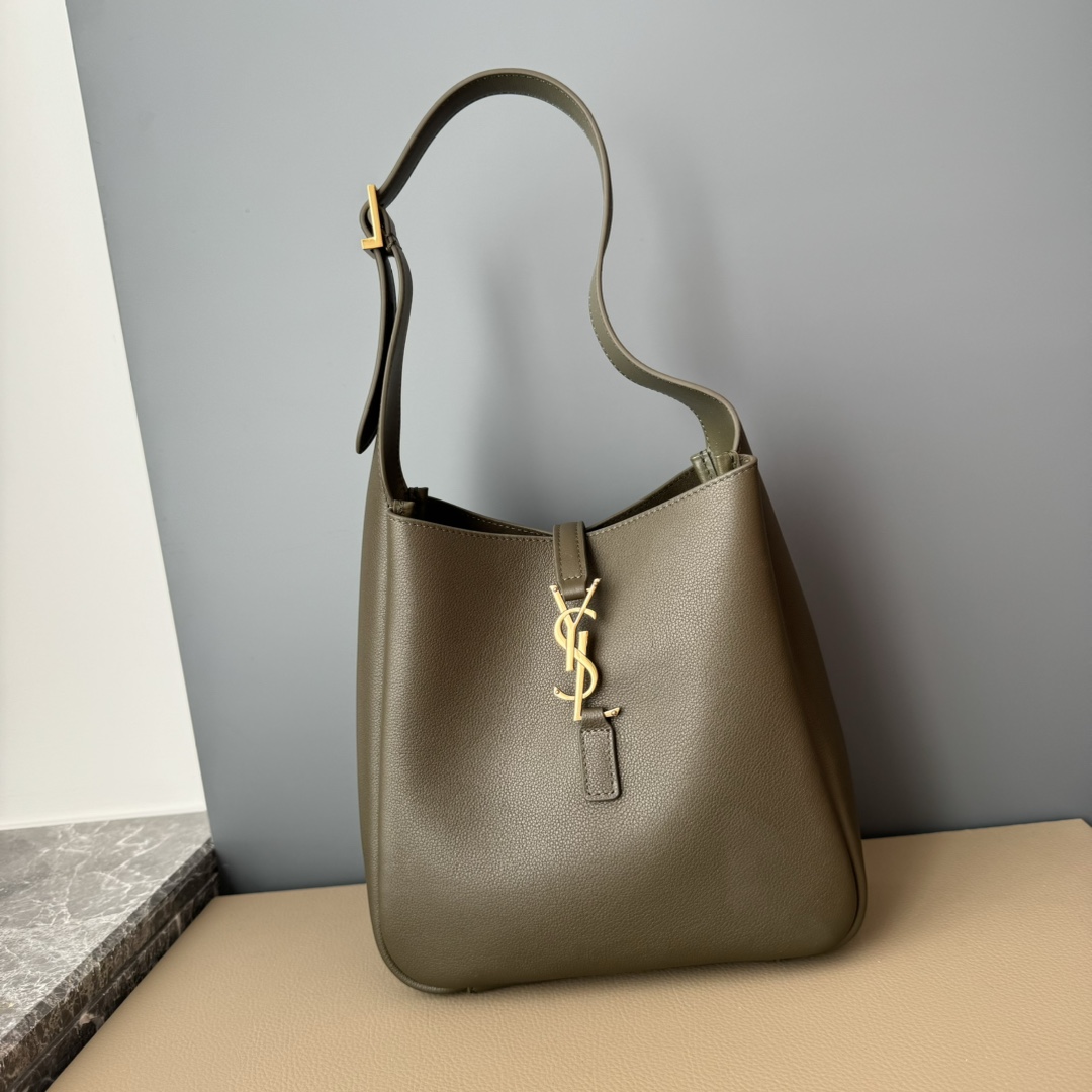 Saint Laurent Rose Hobo Bag Olive Green