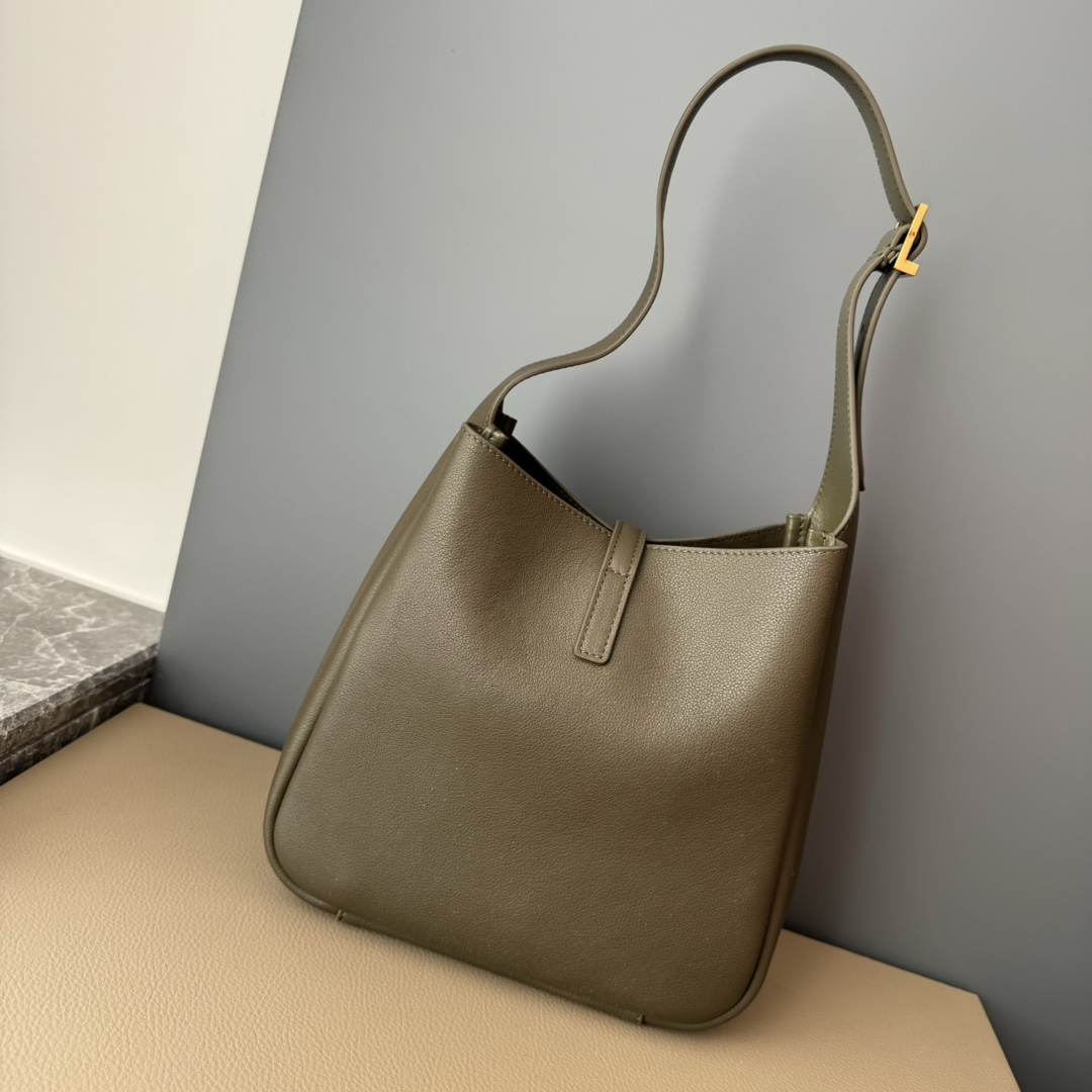 Saint Laurent Rose Hobo Bag Olive Green