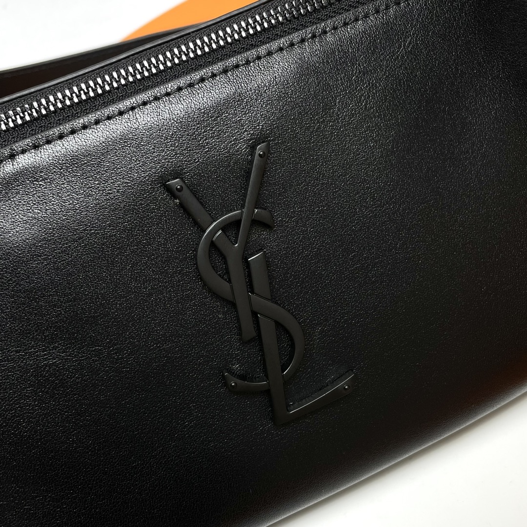 Saint Laurent Classic Black Leather Waist and Chest Bag