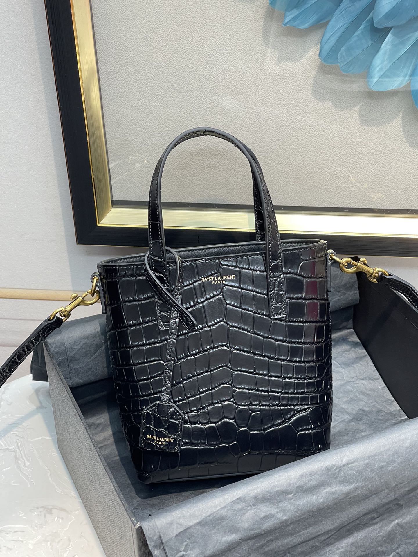 Saint Laurent Mini Toy Shopping Tote