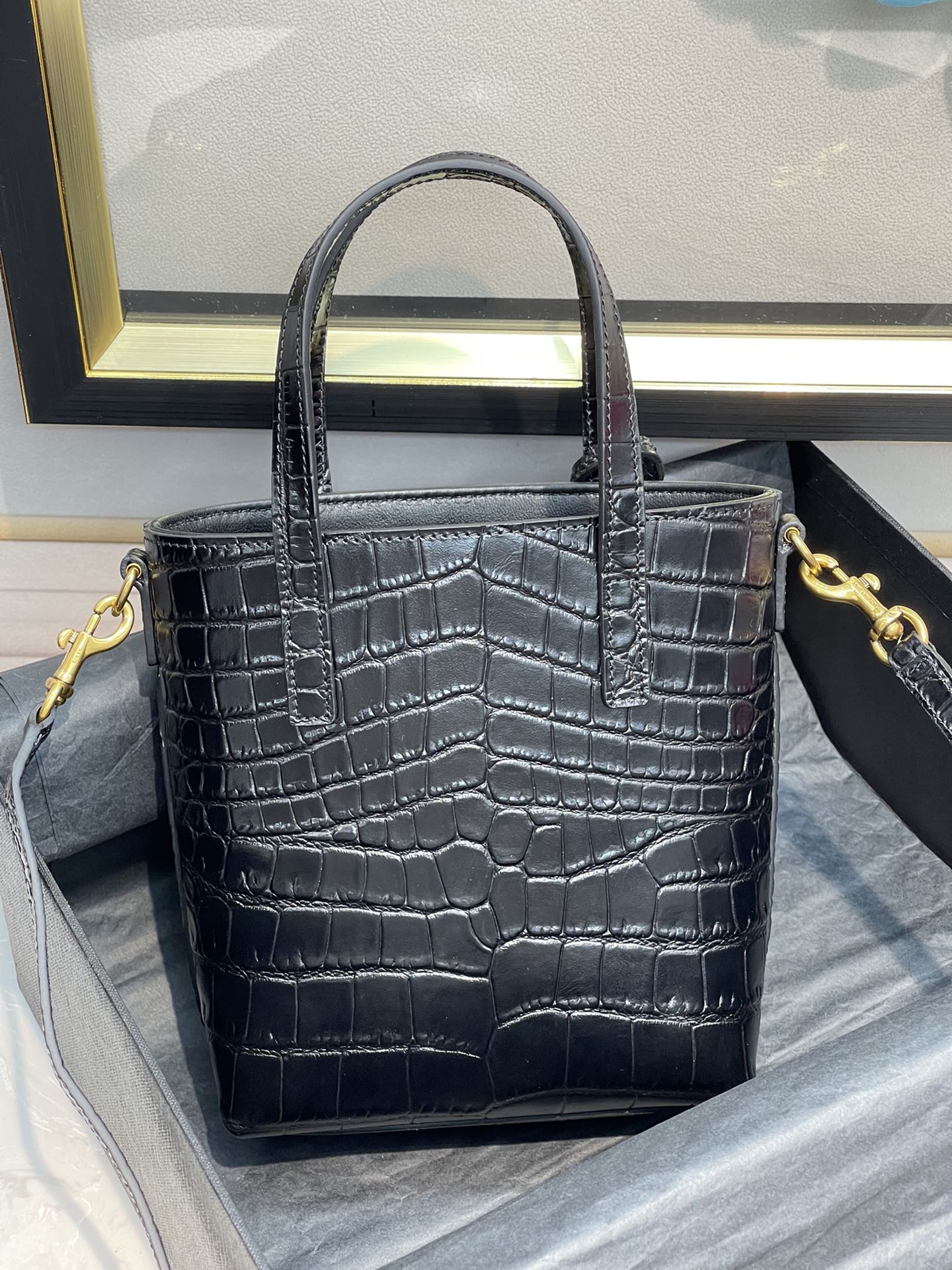 Saint Laurent Mini Toy Shopping Tote