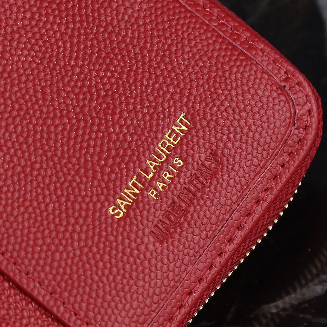 Saint Laurent SLP Short Round Zip Wallet