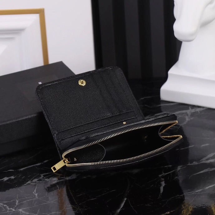 Saint Laurent SLP Short Round Zip Wallet