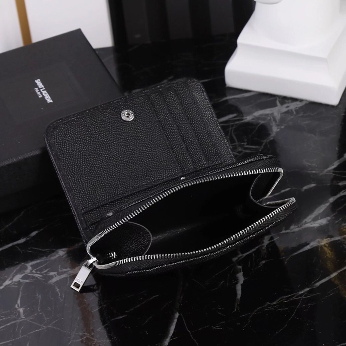 Saint Laurent SLP Short Round Zip Wallet