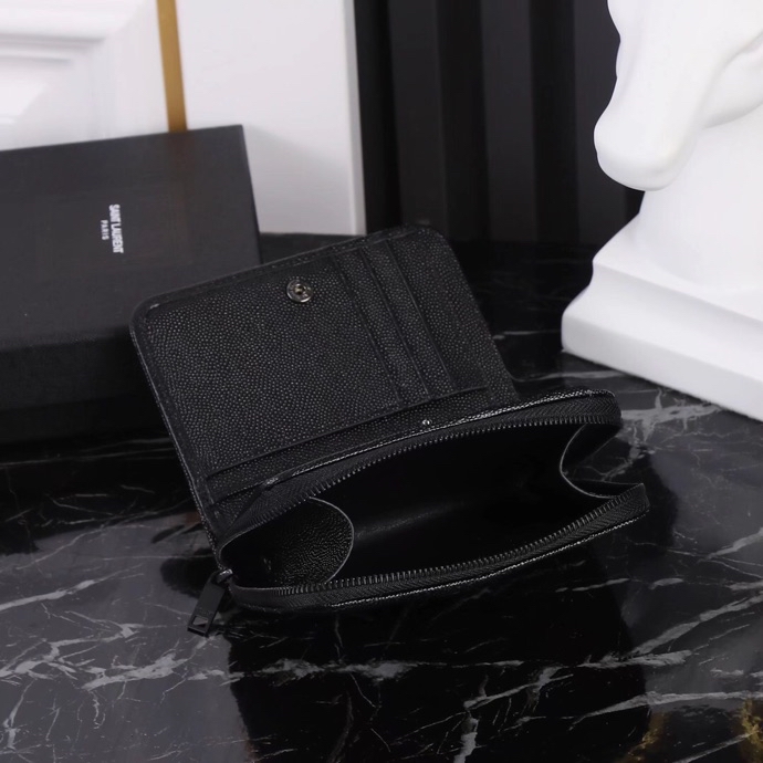 Saint Laurent SLP Short Round Zip Wallet