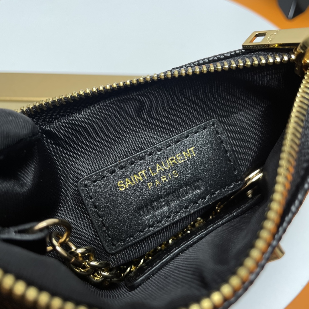 Saint Laurent YSL V-Pattern Key Pouch