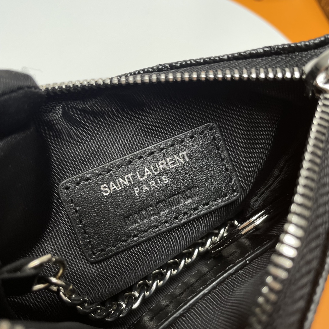 Saint Laurent YSL V-Pattern Key Pouch