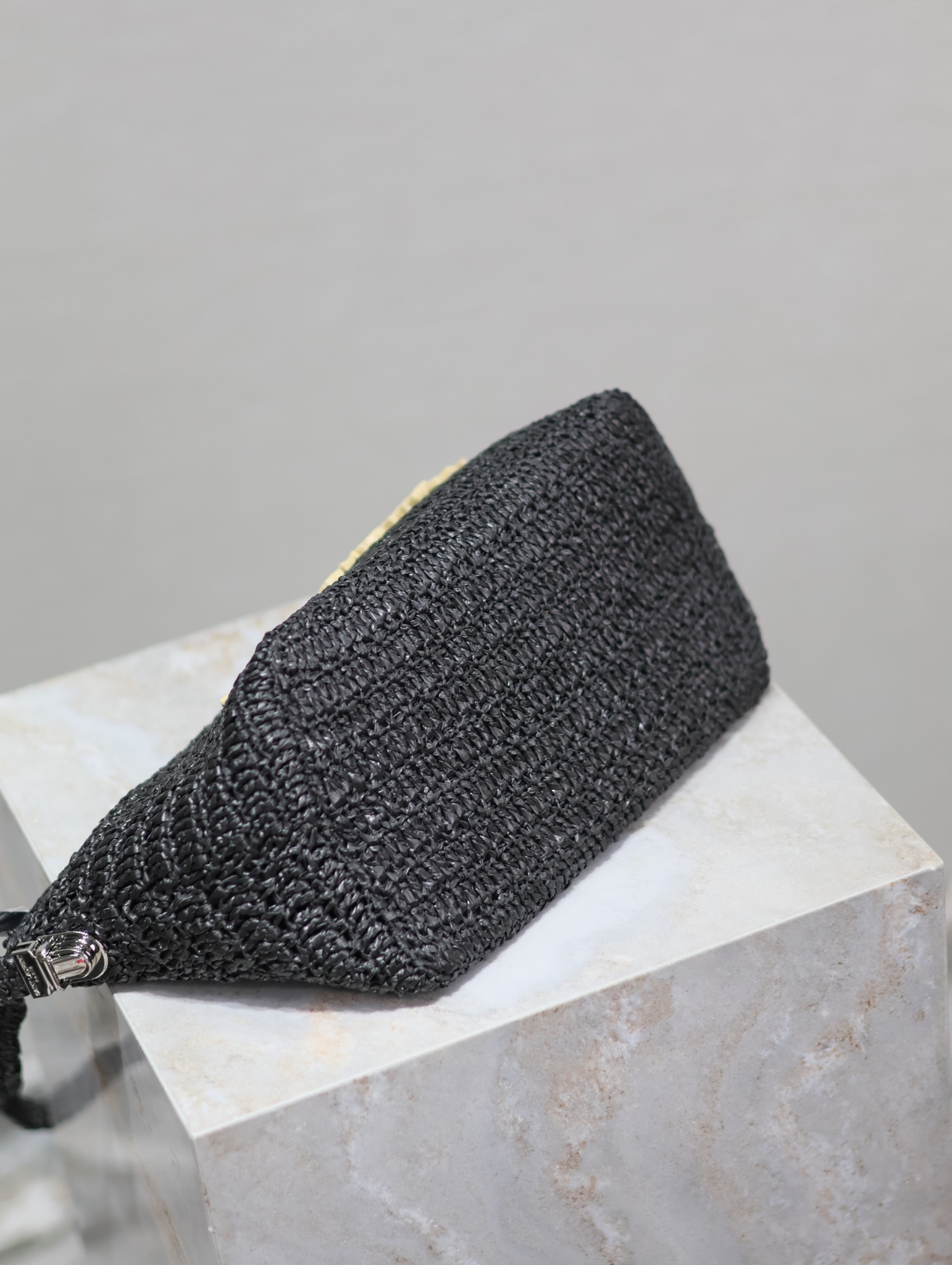 Saint Laurent Raffia Woven Crossbody Bag