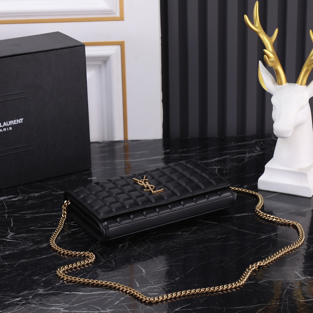 Saint Laurent YSL LE CASSANDRE MATELASS? CAR Chain Bag with Gold Hardware