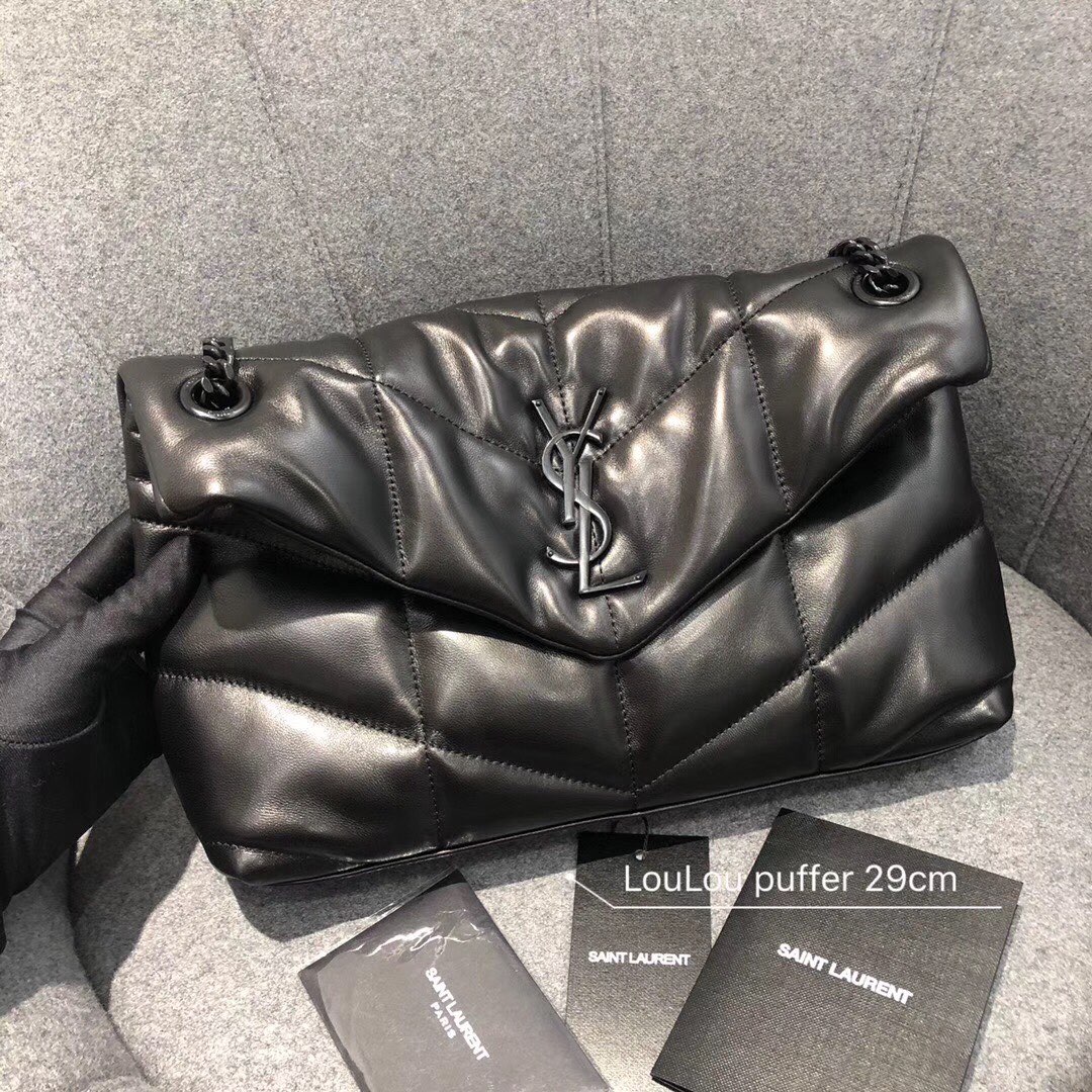 Saint Laurent YSL Lou Lou Puffer Quilted Lambskin Bag