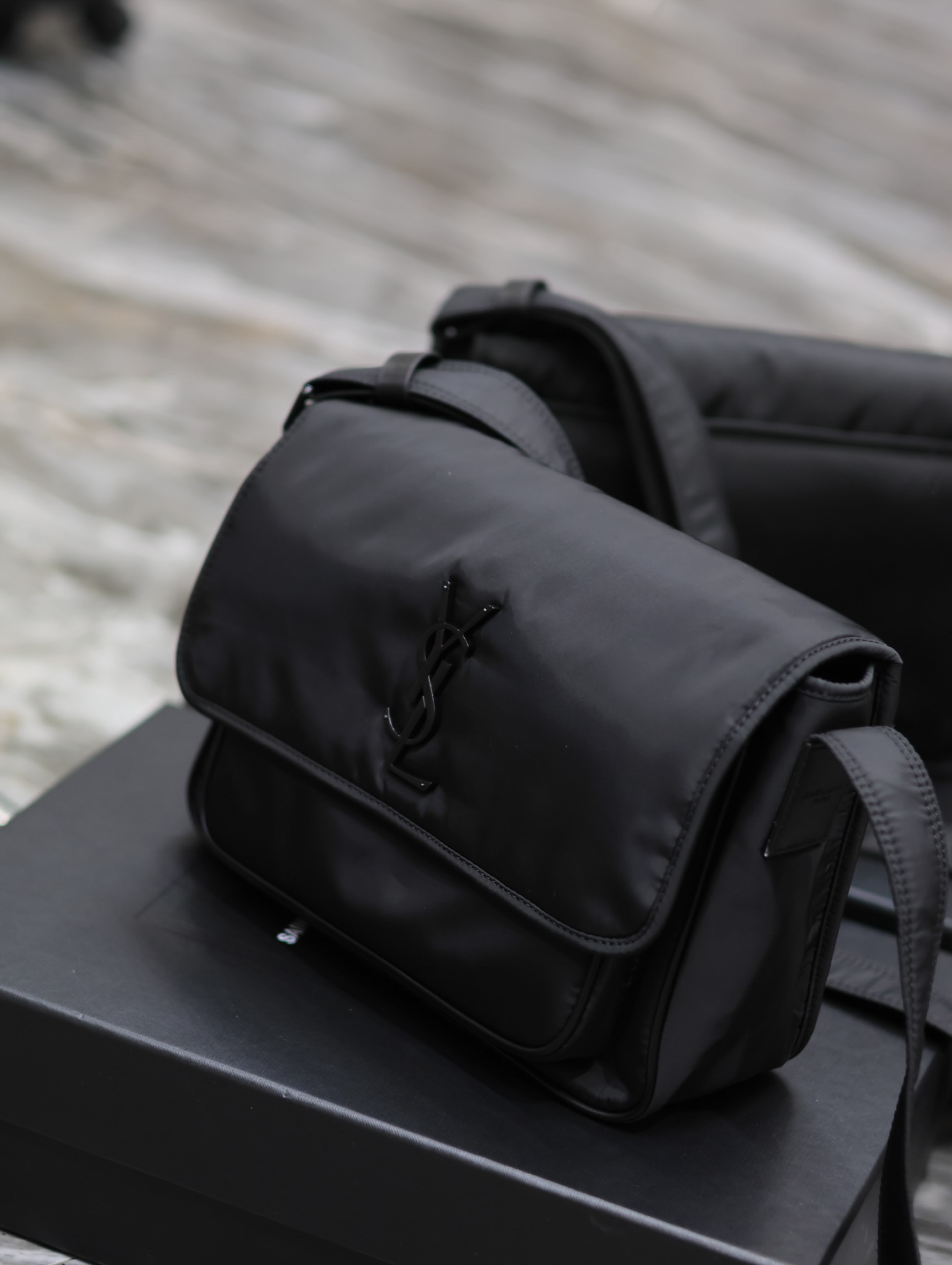 Saint Laurent YSL Niki Nylon Shoulder Bag