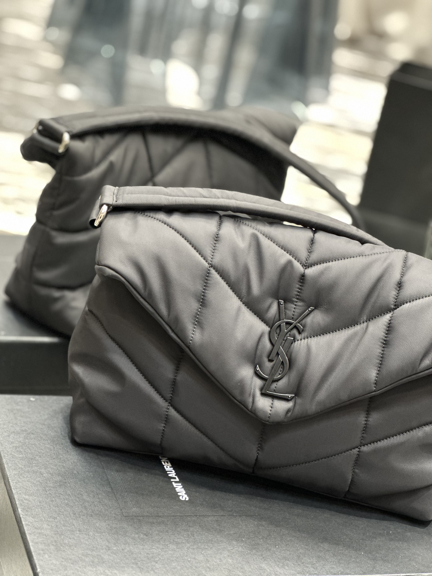 Saint Laurent YSL Loulou Puffer Nylon Shoulder Bag