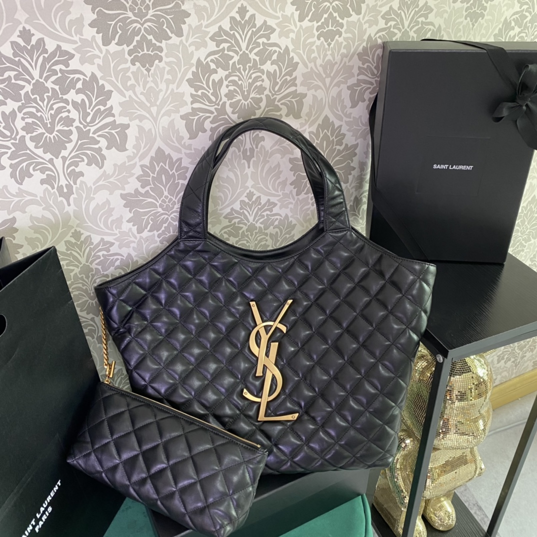 Saint Laurent YSL Icare Custom Small Tote Bag - Spring/Summer 2022