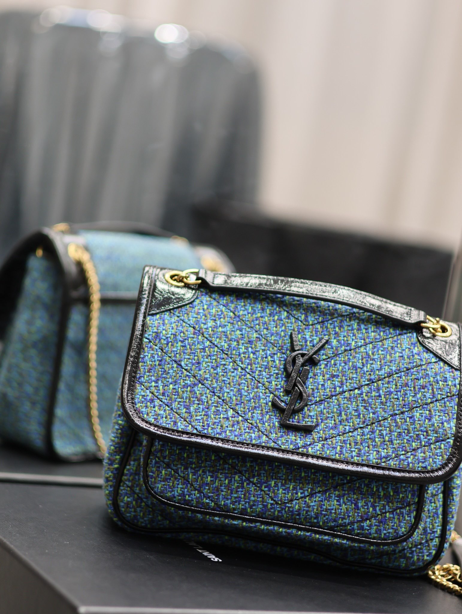 Saint Laurent YSL Niki Wool Blend Bag - Autumn/Winter Collection