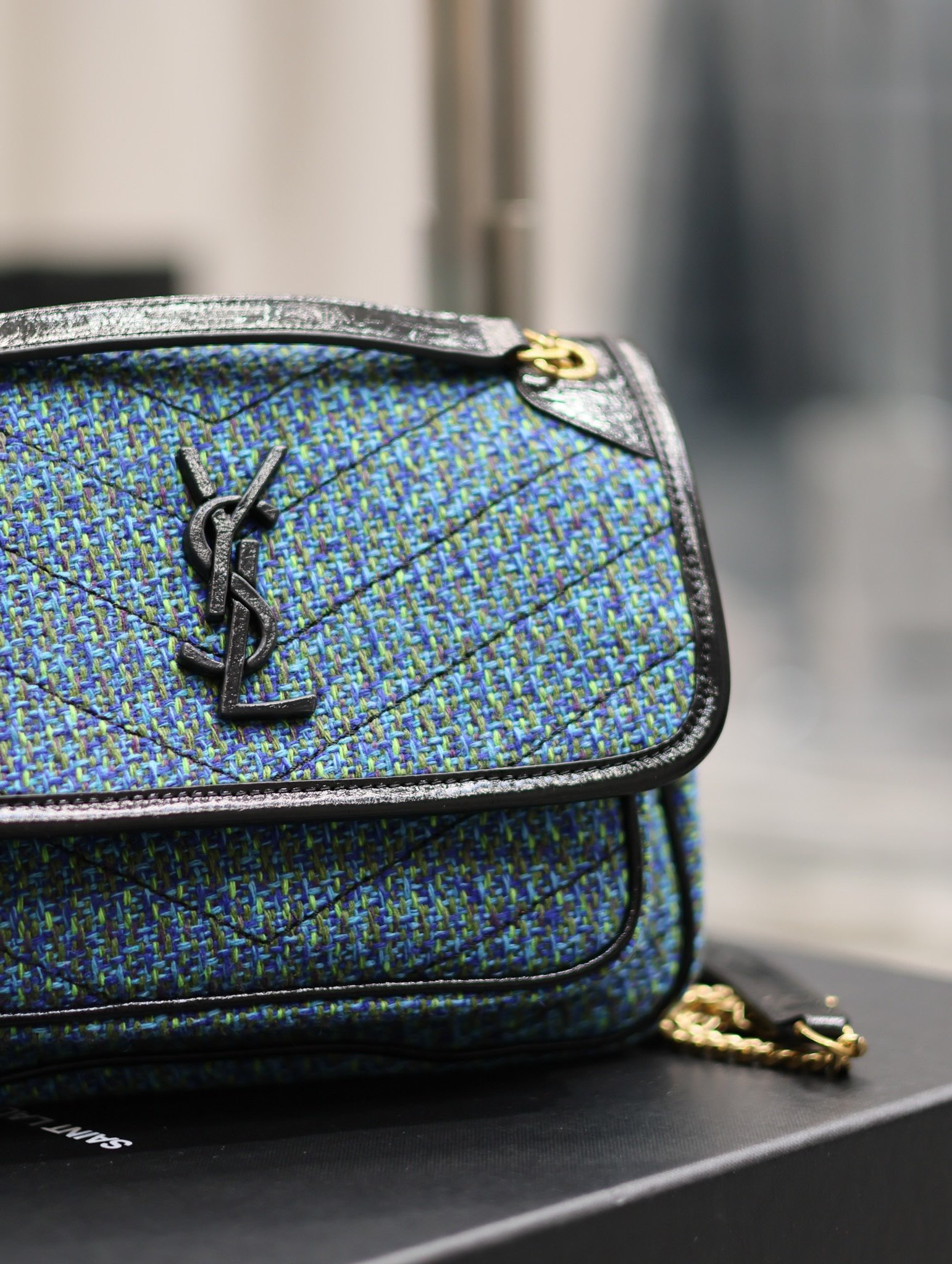 Saint Laurent YSL Niki Wool Blend Bag - Autumn/Winter Collection