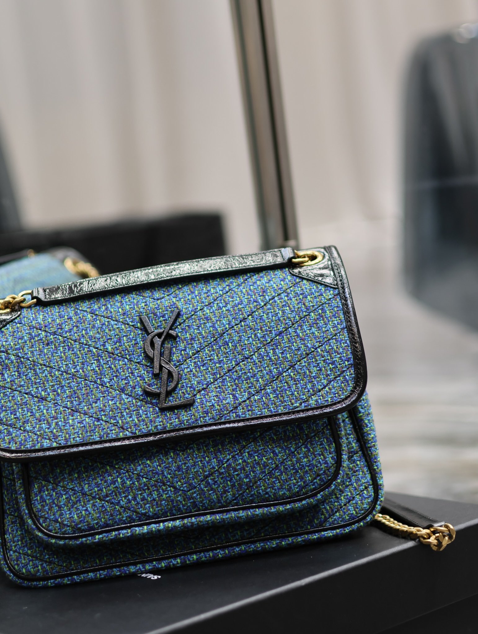 Saint Laurent YSL Niki Wool Blend Bag - Autumn/Winter Collection