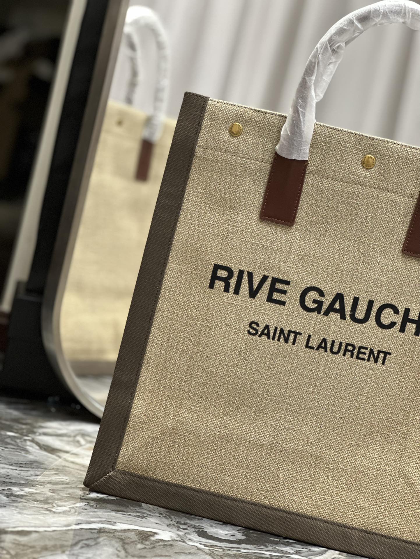 Saint Laurent YSL Rive Gauche Tote Bag in New Color (Vertical Style)