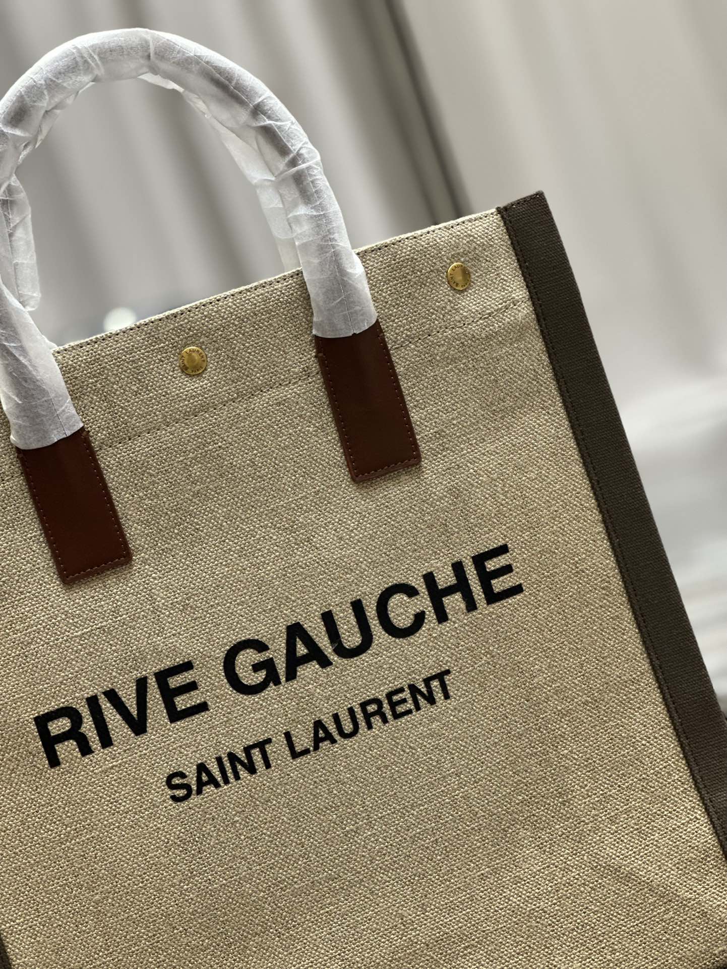 Saint Laurent YSL Rive Gauche Tote Bag in New Color (Vertical Style)