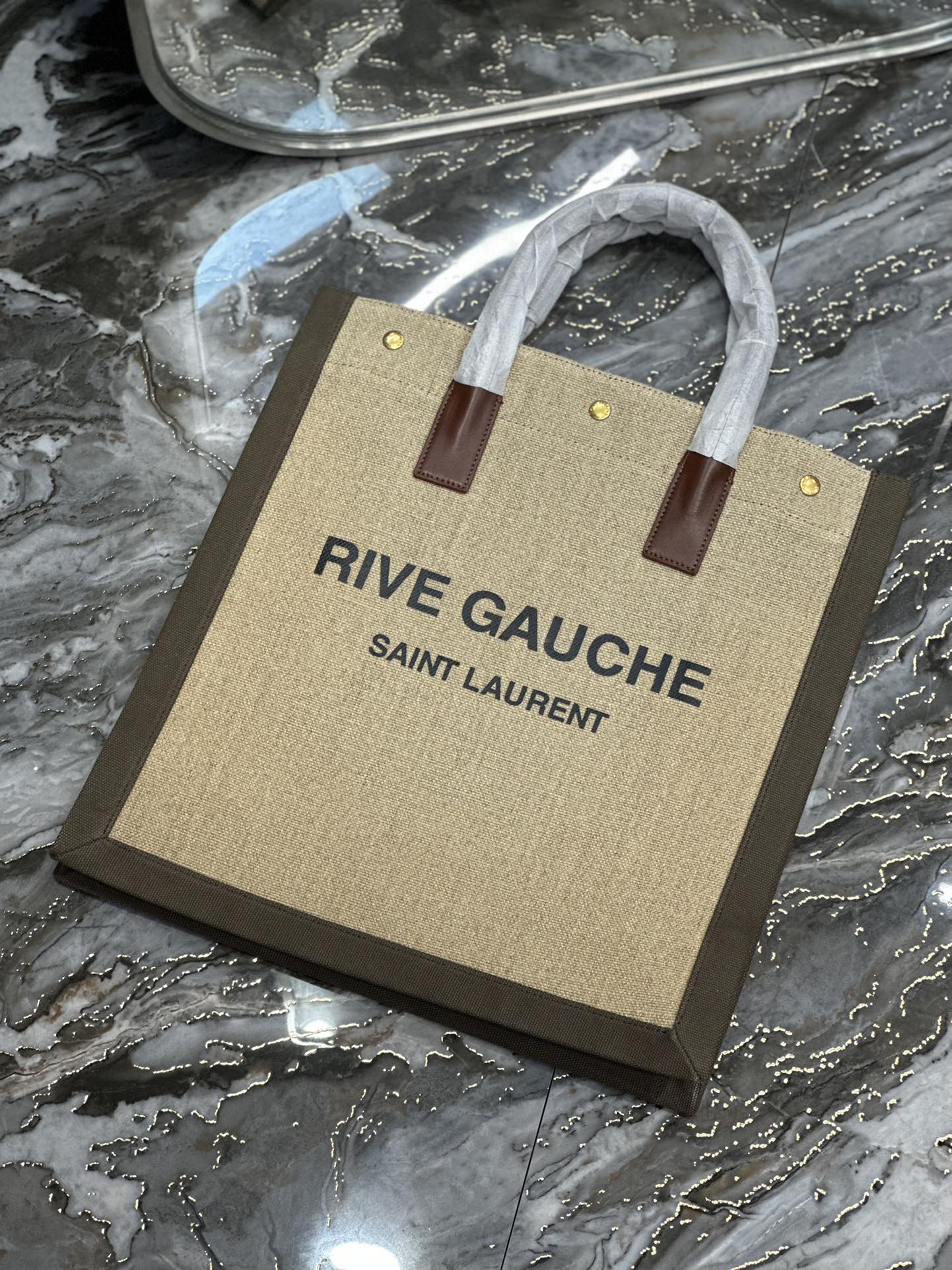 Saint Laurent YSL Rive Gauche Tote Bag in New Color (Vertical Style)