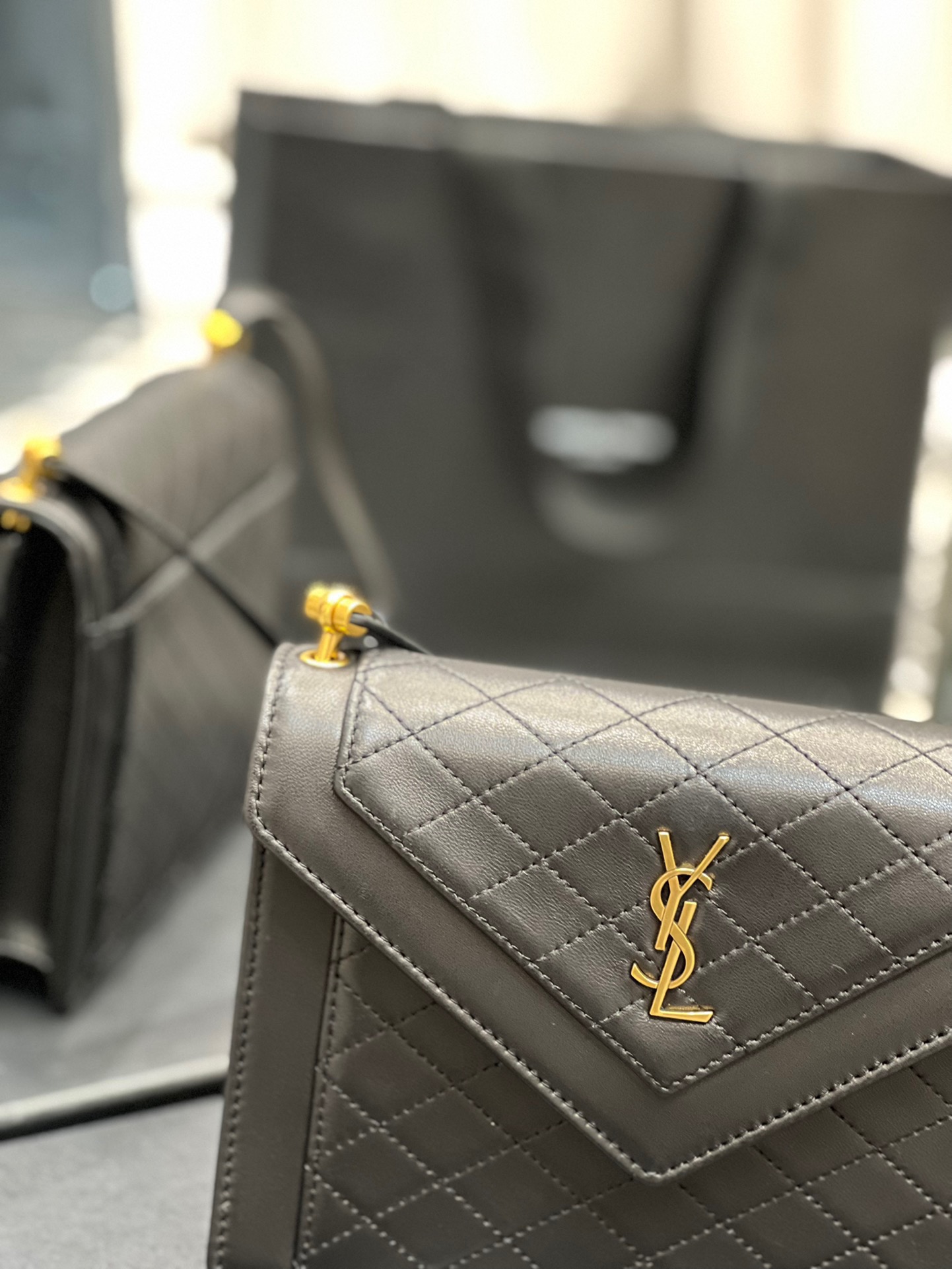 Saint Laurent YSL Gaby Mini Quilted Envelope Bag