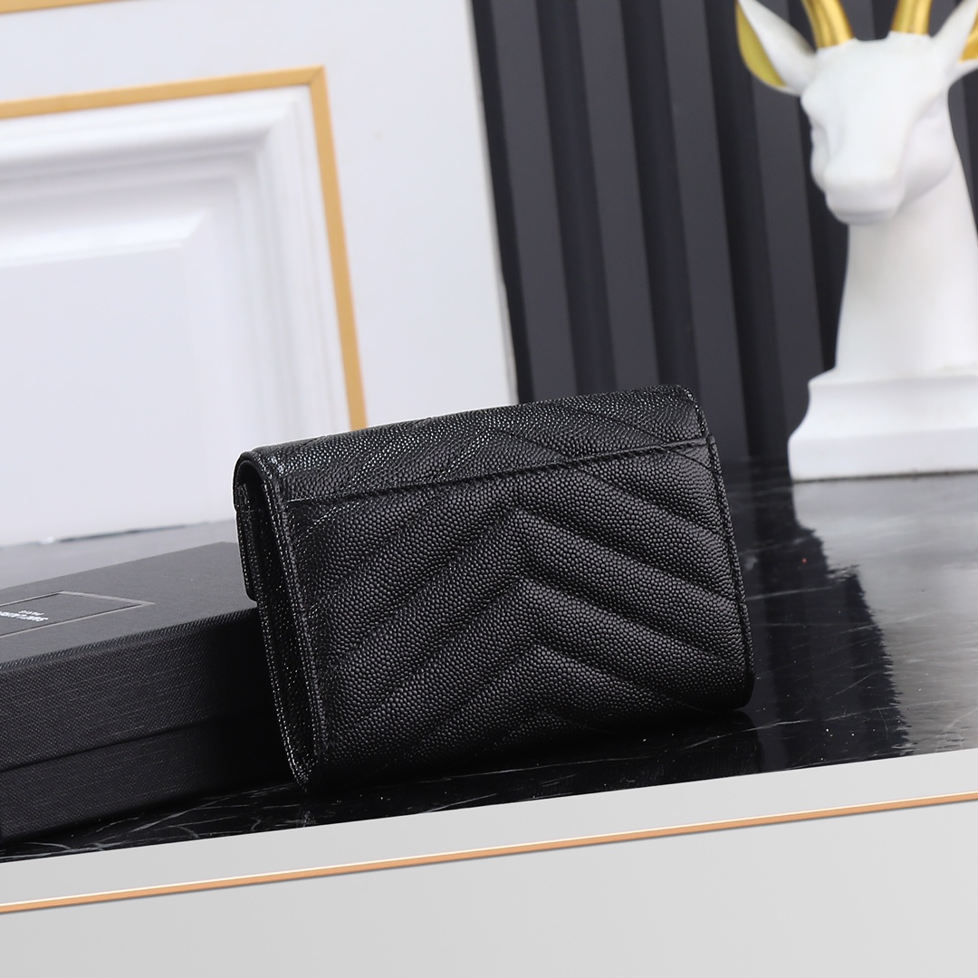 Saint Laurent YSL SLP Two-Fold Short Wallet