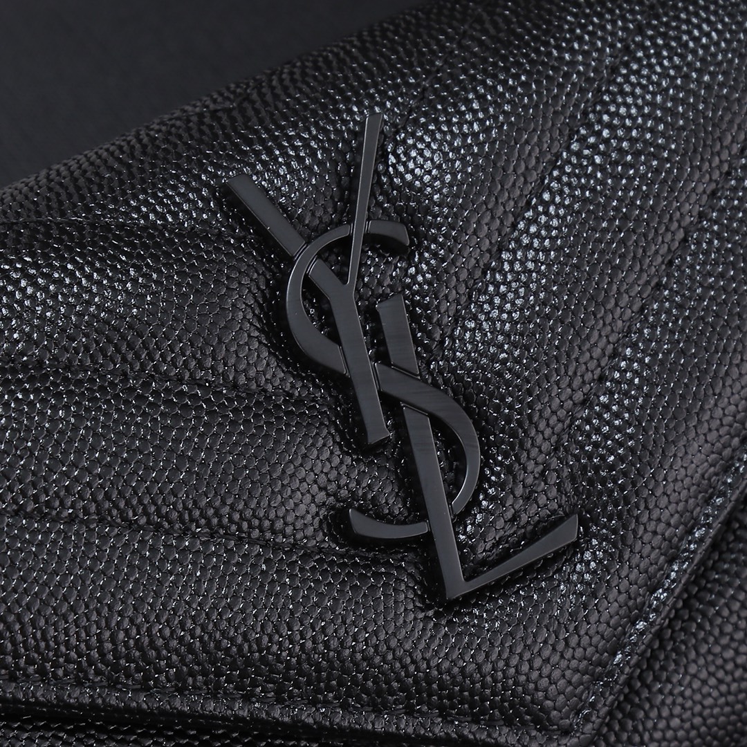 Saint Laurent YSL SLP Two-Fold Short Wallet