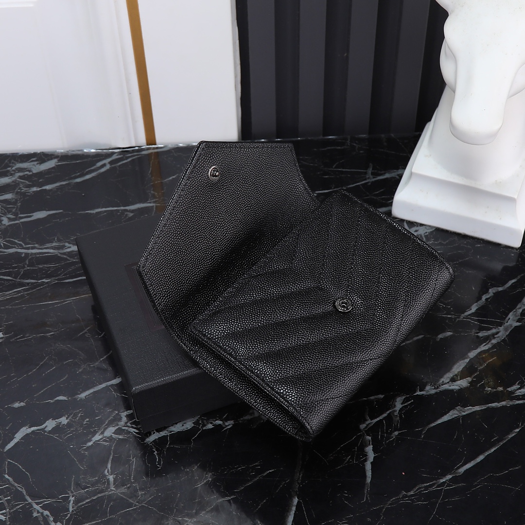 Saint Laurent YSL SLP Two-Fold Short Wallet