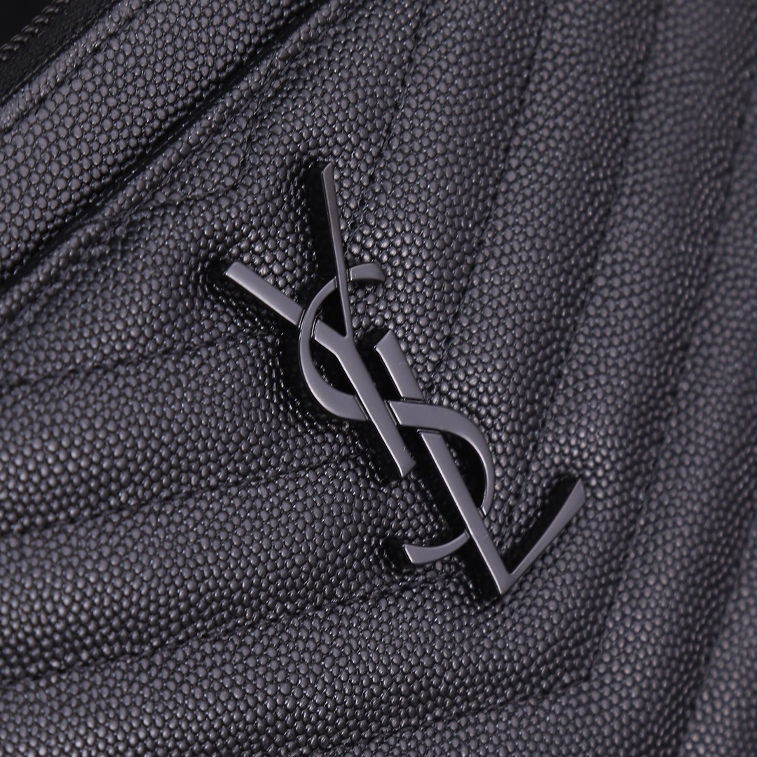 Saint Laurent YSL Caviar Zip Pouch