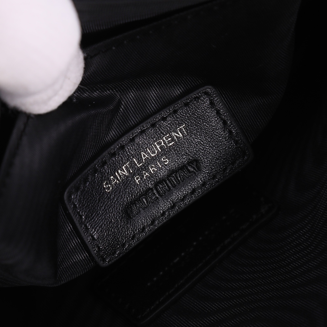 Saint Laurent YSL Caviar Black Zip Pouch