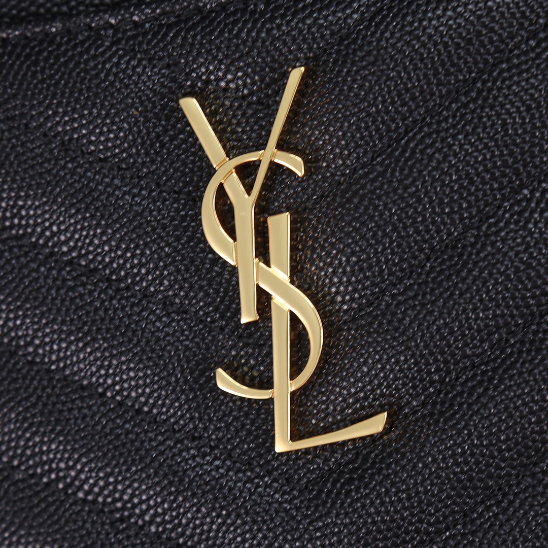 Saint Laurent YSL Caviar Black Zip Pouch