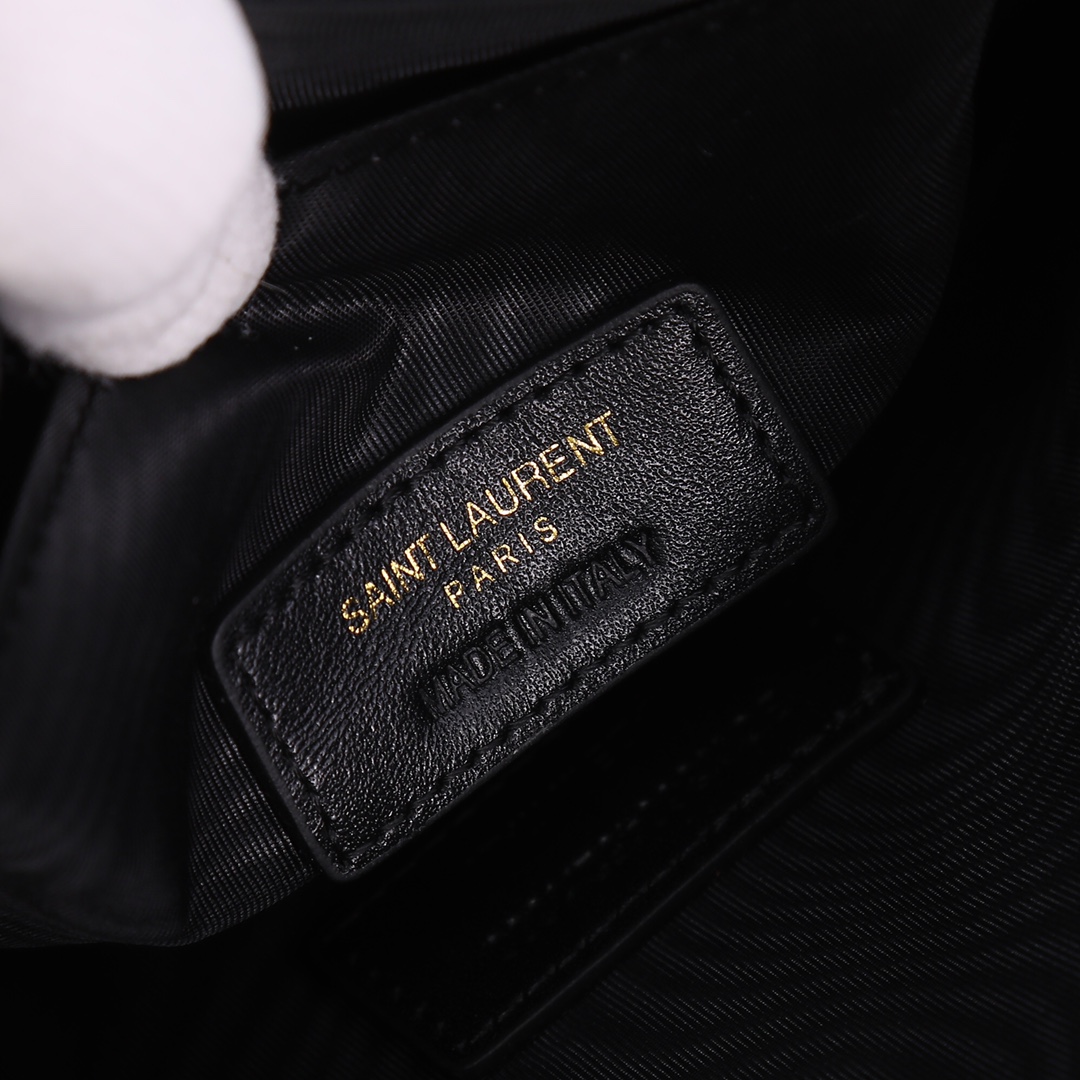 Saint Laurent YSL Caviar Black Zip Pouch